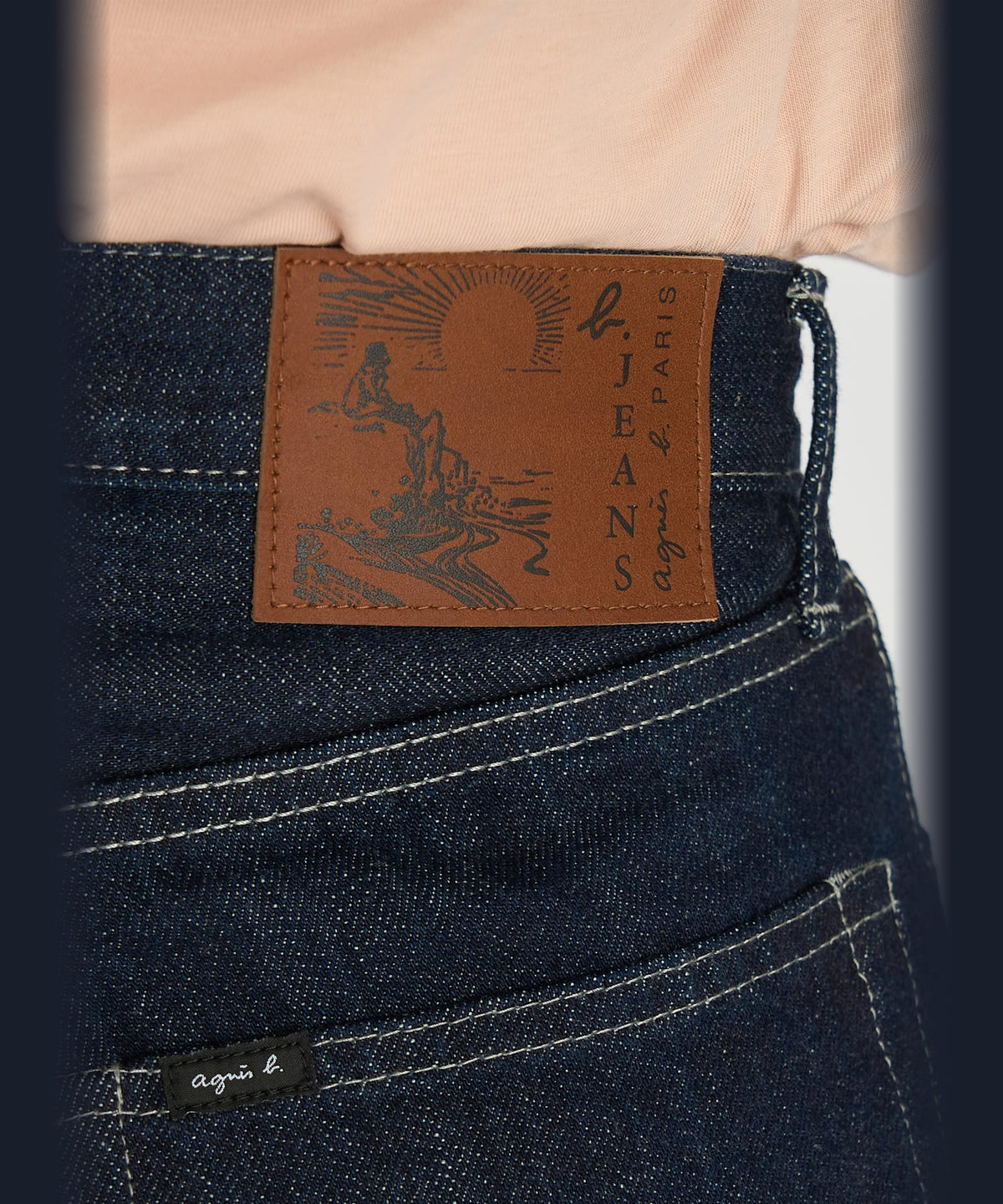 FEMME ウィメンズ セルビッジデニムパンツ ネイビー
