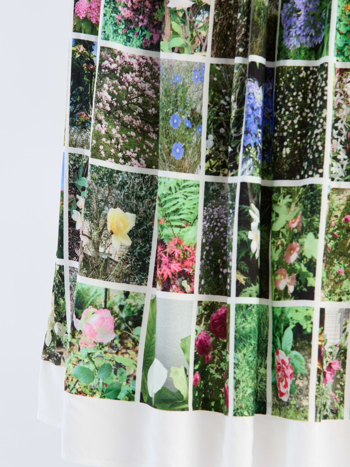 FEMME ウィメンズ 【Outlet】フォトプリント ギャザー ロングスカート "Instagram fleurs" マルチ