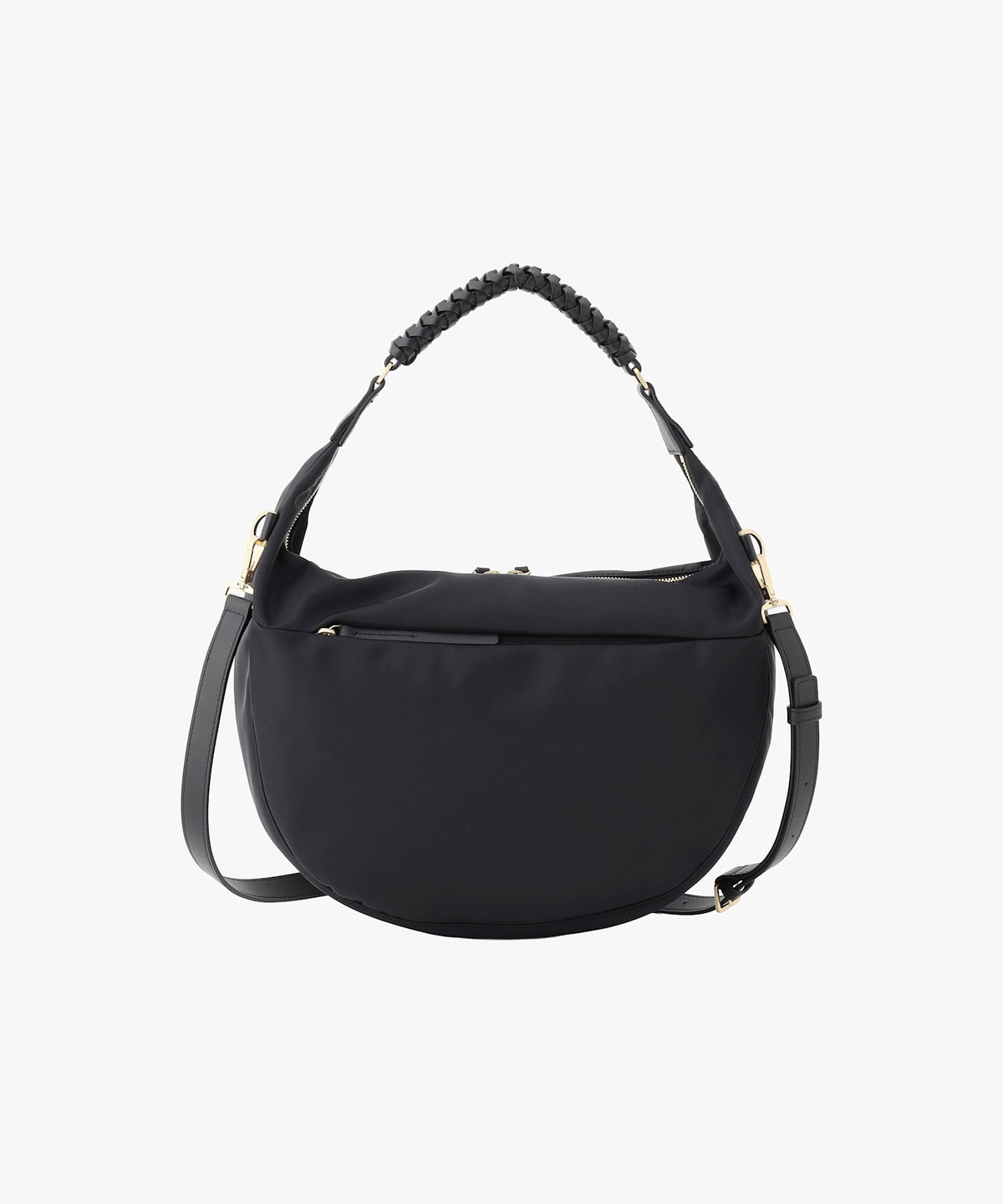 VOYAGE ウィメンズ バッグ＆ウォレット ナイロン 2way ラージ ショルダーバッグ "Tsuki" ZAS07-02 ブラック