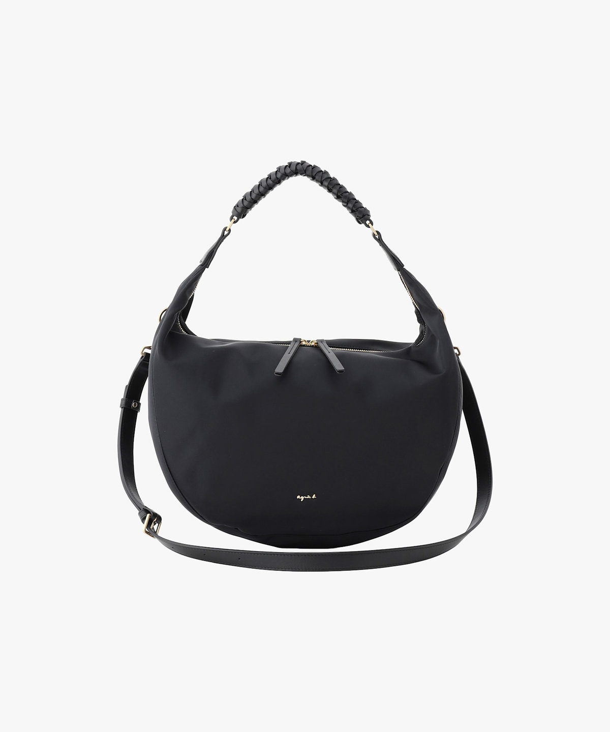 VOYAGE ウィメンズ バッグ＆ウォレット ナイロン 2way ラージ ショルダーバッグ "Tsuki" ZAS07-02 ブラック