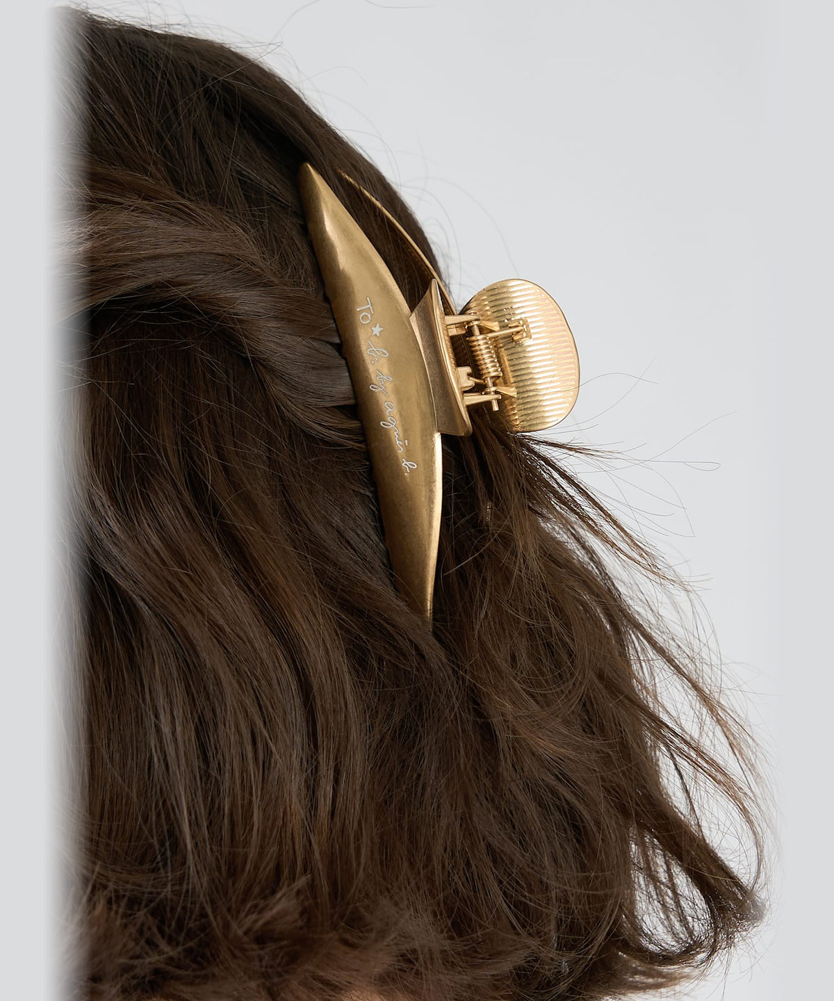 To b. by agnès b. To b. by agnes b.× green label relaxing ロゴ ヘアクリップ ゴールド
