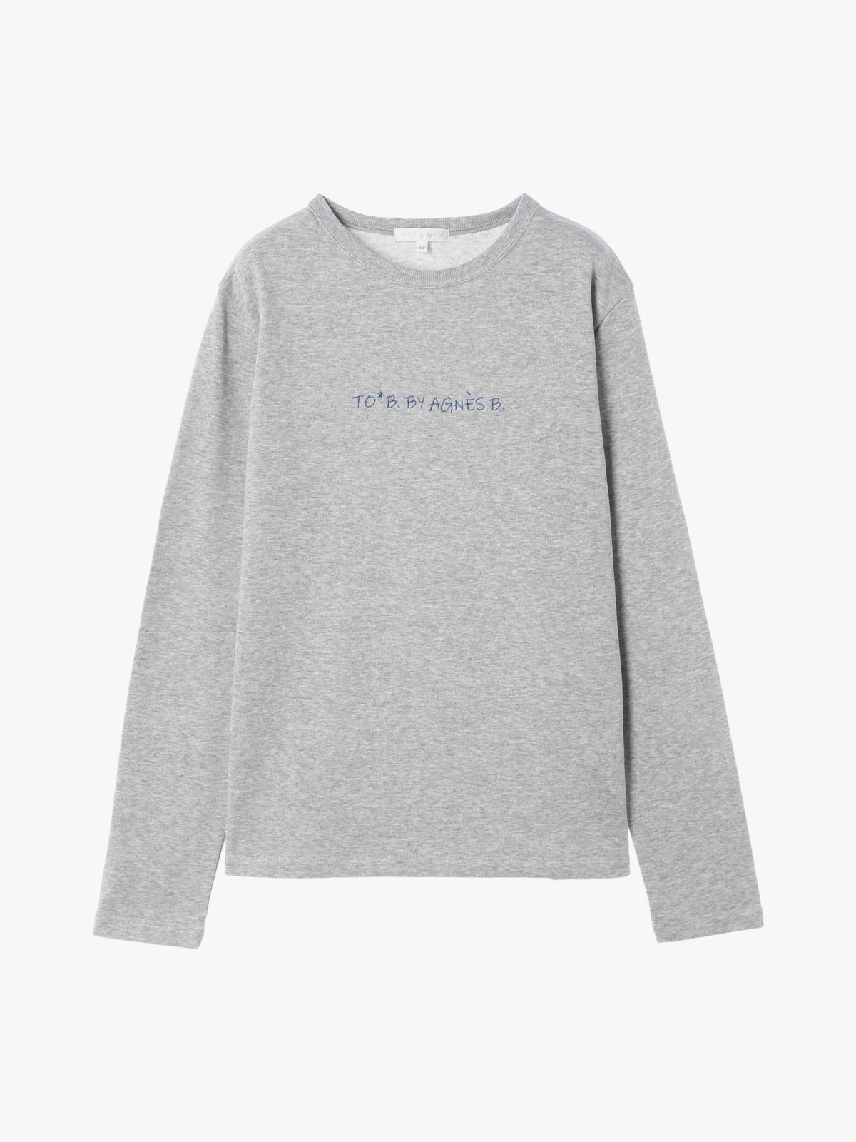 To b. by agnès b. エンブロゴロングTシャツ グレー