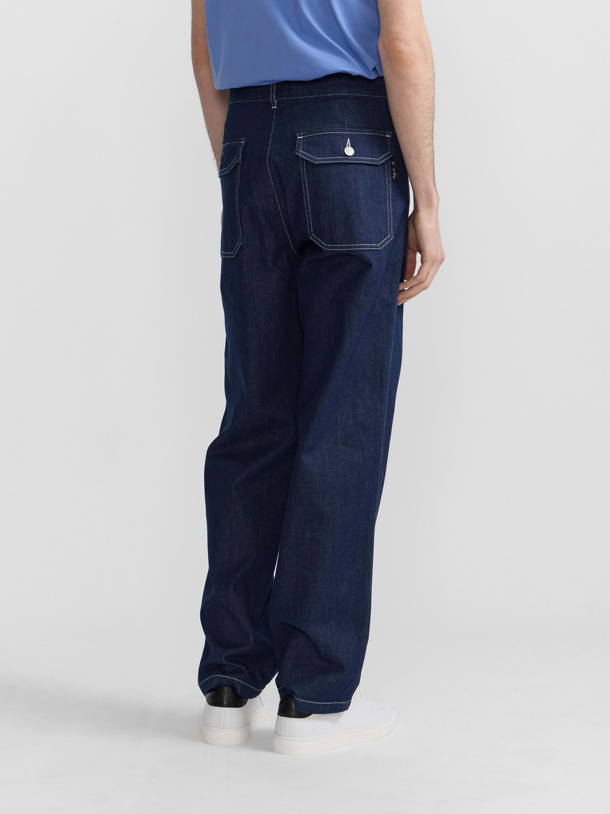 HOMME メンズ メンズ デニム ストレート パンツ "Antton" ネイビー