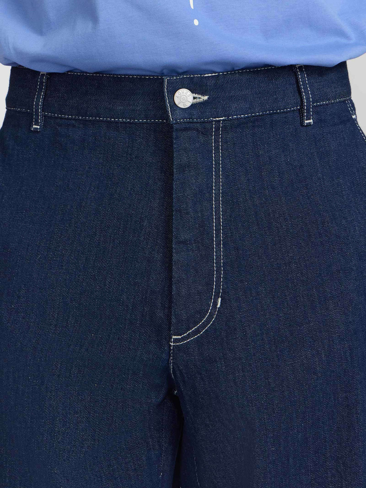 HOMME メンズ メンズ デニム ストレート パンツ "Antton" ネイビー