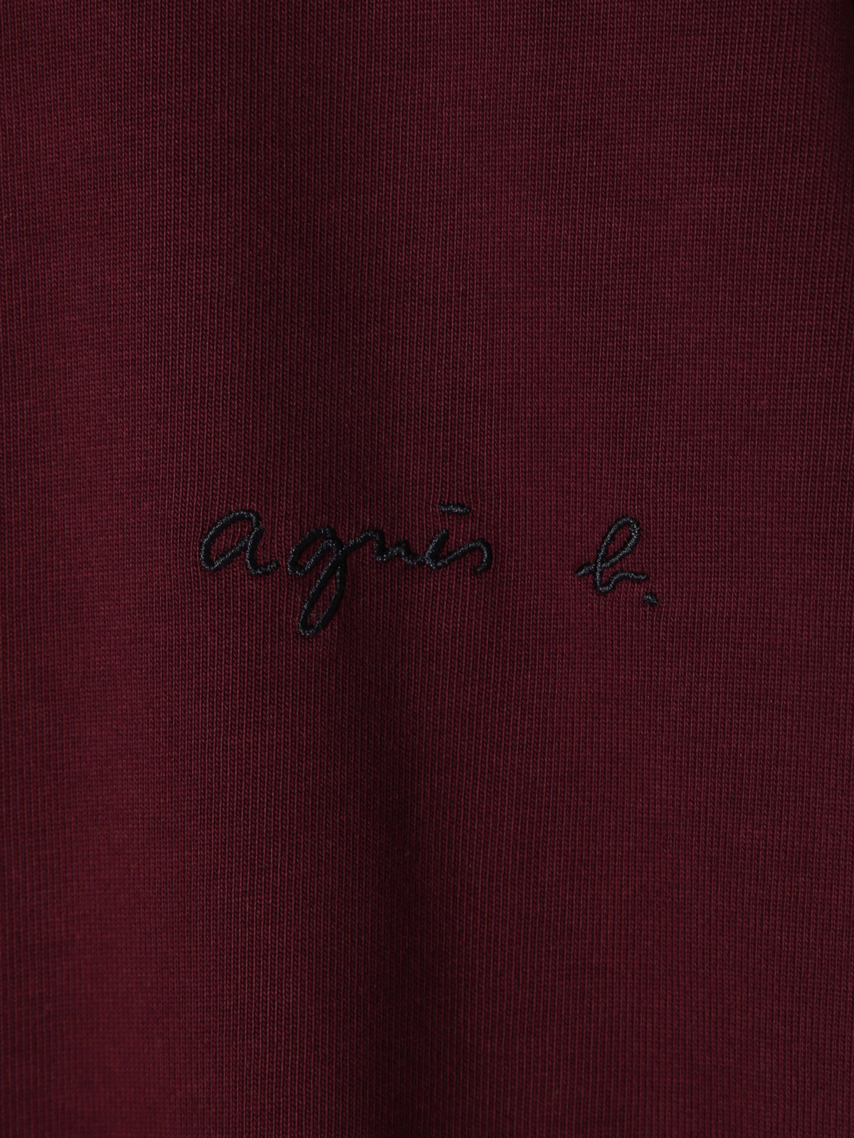 HOMME メンズ 【Outlet】メンズ ロゴ 刺繍 コットン 半袖 Tシャツ "Christof" ボルドー