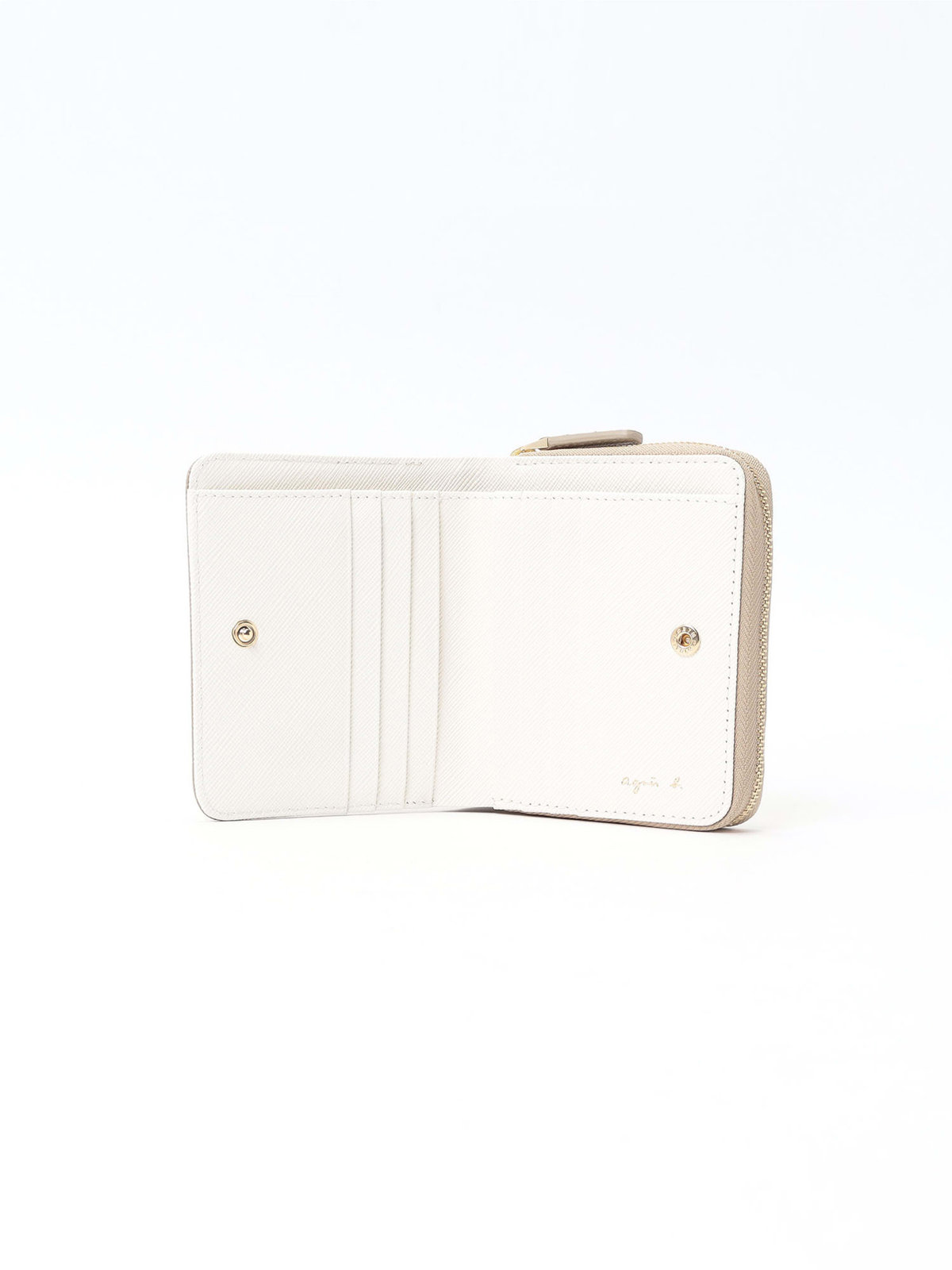 VOYAGE ウィメンズ バッグ＆ウォレット レザー 二つ折り ウォレット "Petit b." EW13Bー09 ベージュ