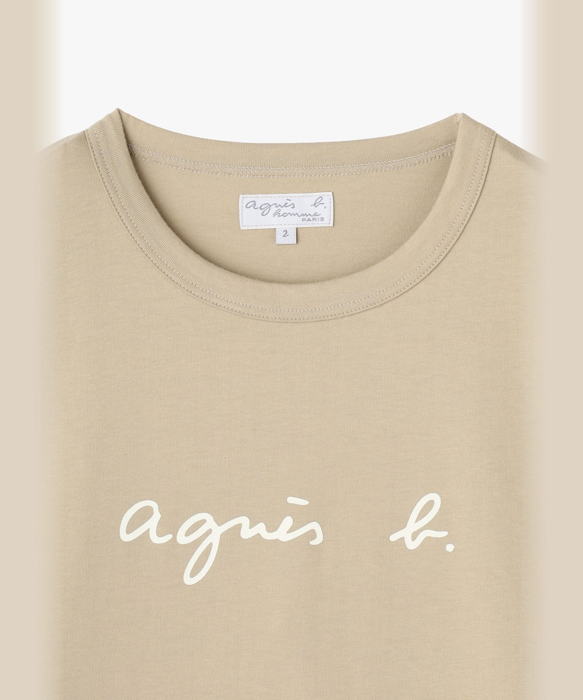 HOMME メンズ メンズ ロゴ プリント 長袖 Tシャツ "New Coulos" ブラウン