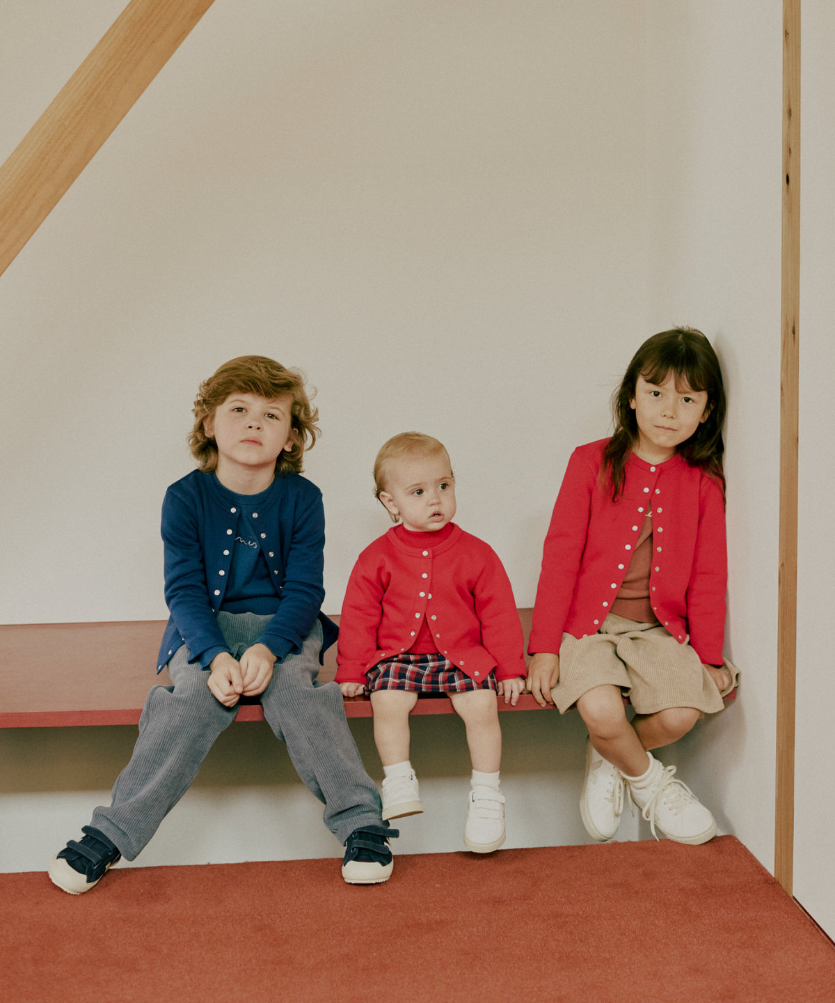 ENFANT ガールズ キッズ コーデュロイ ミニ キュロット ブラウン