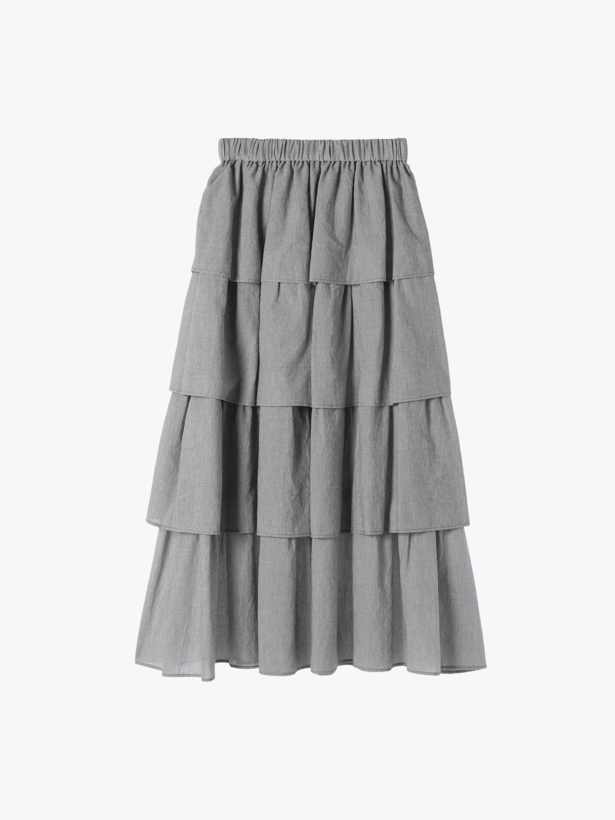 To b. by agnès b. 【Outlet】フォーフレアティアードスカート ブラック