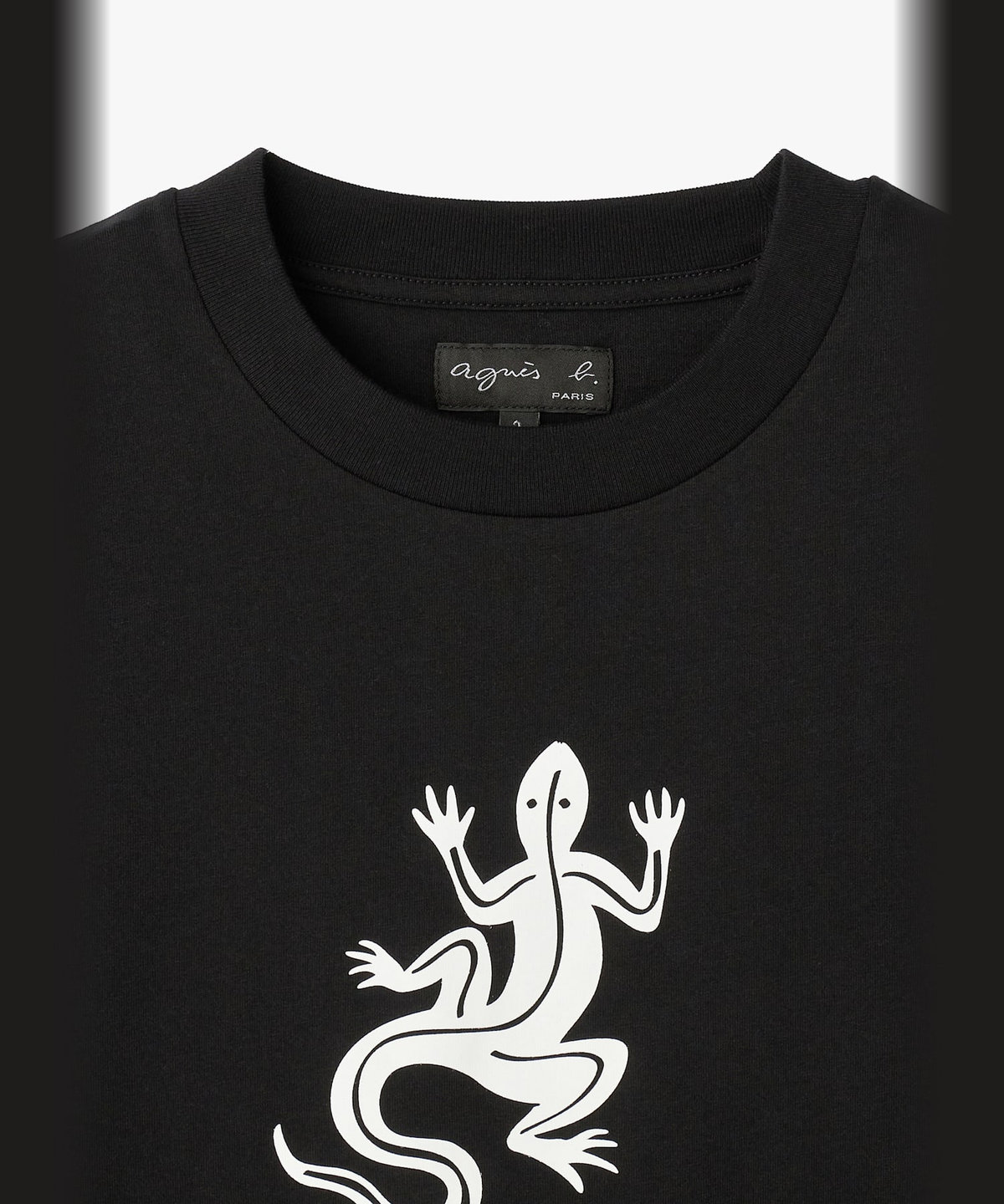 FEMME ウィメンズ アイコニック コットン 半袖 Tシャツ "Lezard" ブラック
