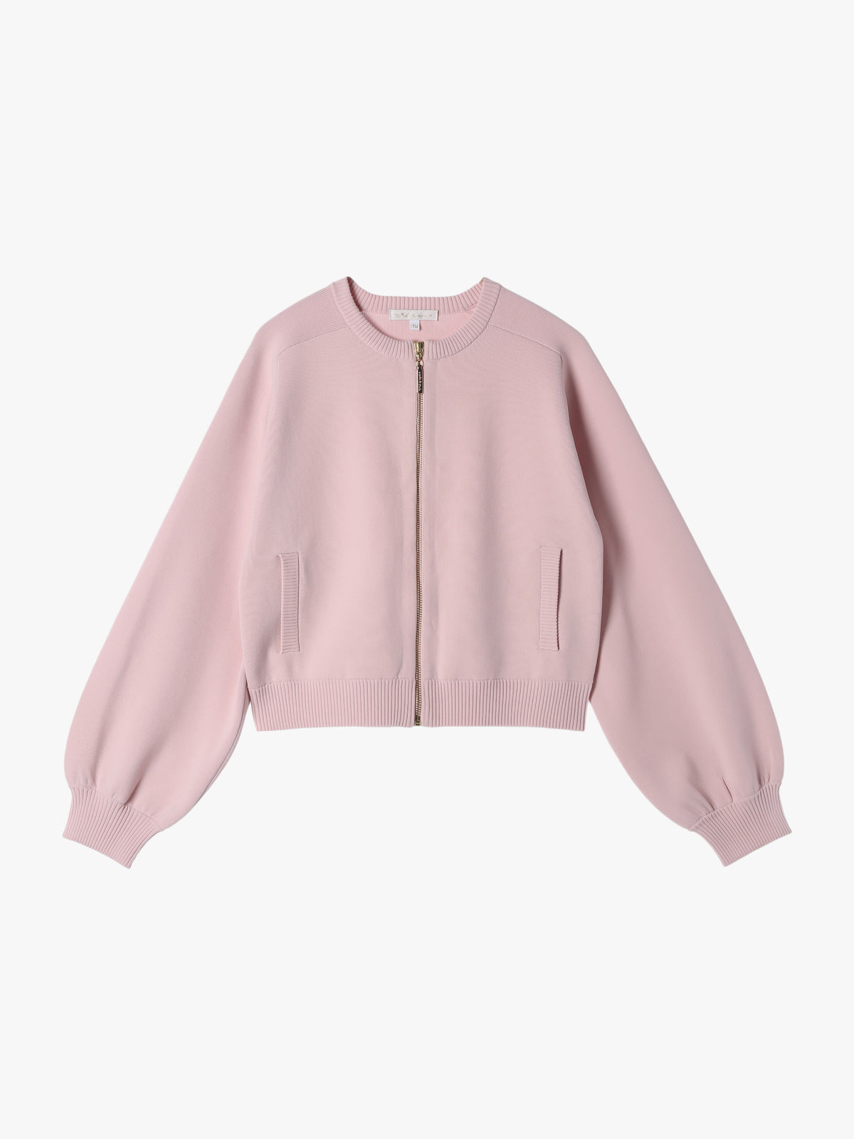 To b. by agnès b. 【Outlet】トゥービーライトニットブルゾン ピンク