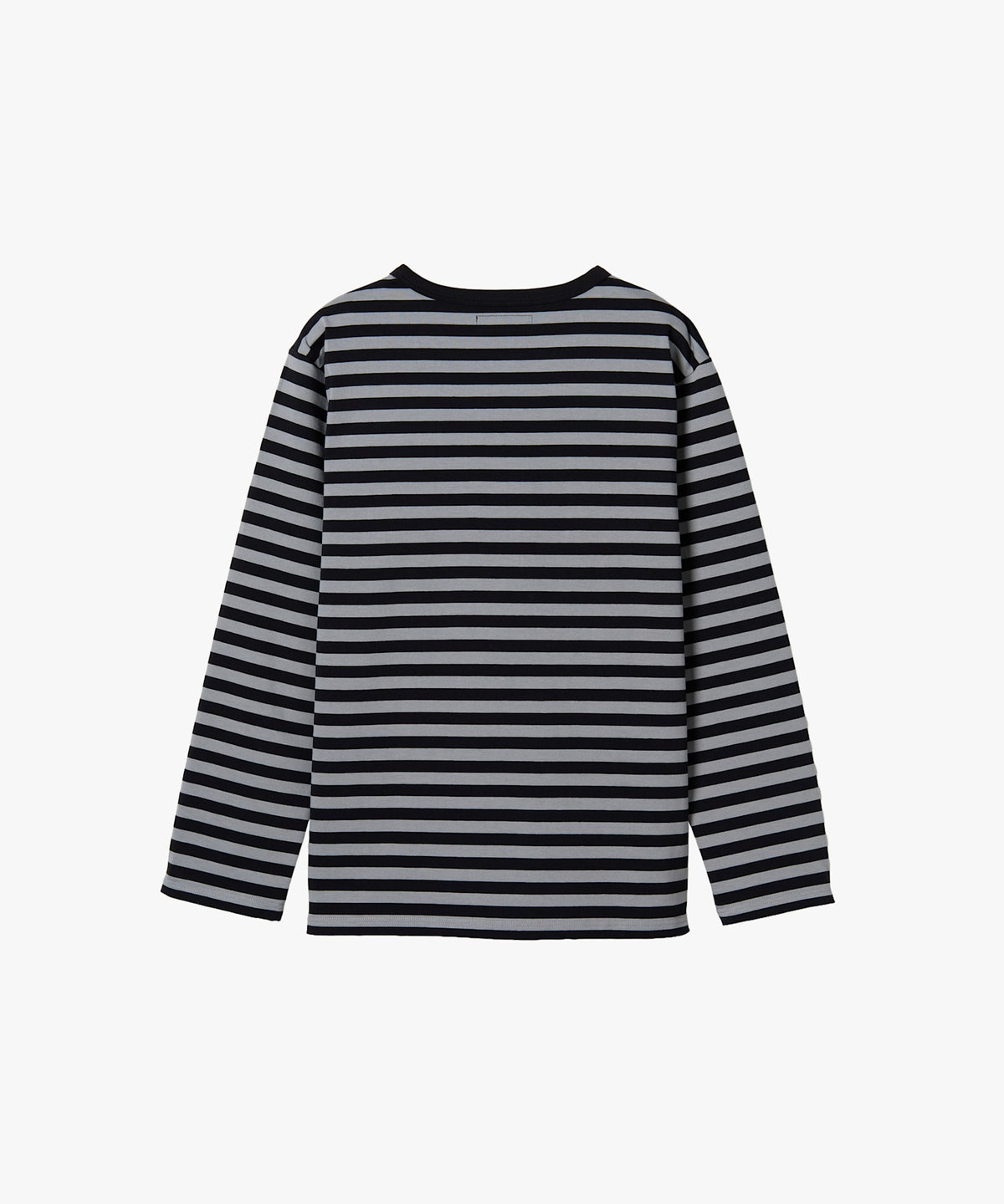 FEMME ウィメンズ 細ボーダー コットン 長袖 Tシャツ "Cool" ブラック×ベージュ