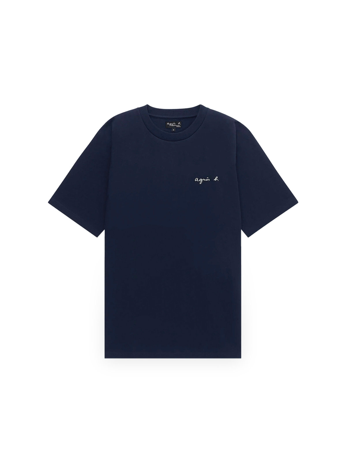 HOMME メンズ メンズ ロゴ 刺繍 コットン 半袖 Tシャツ "Christof" ブルー系その他