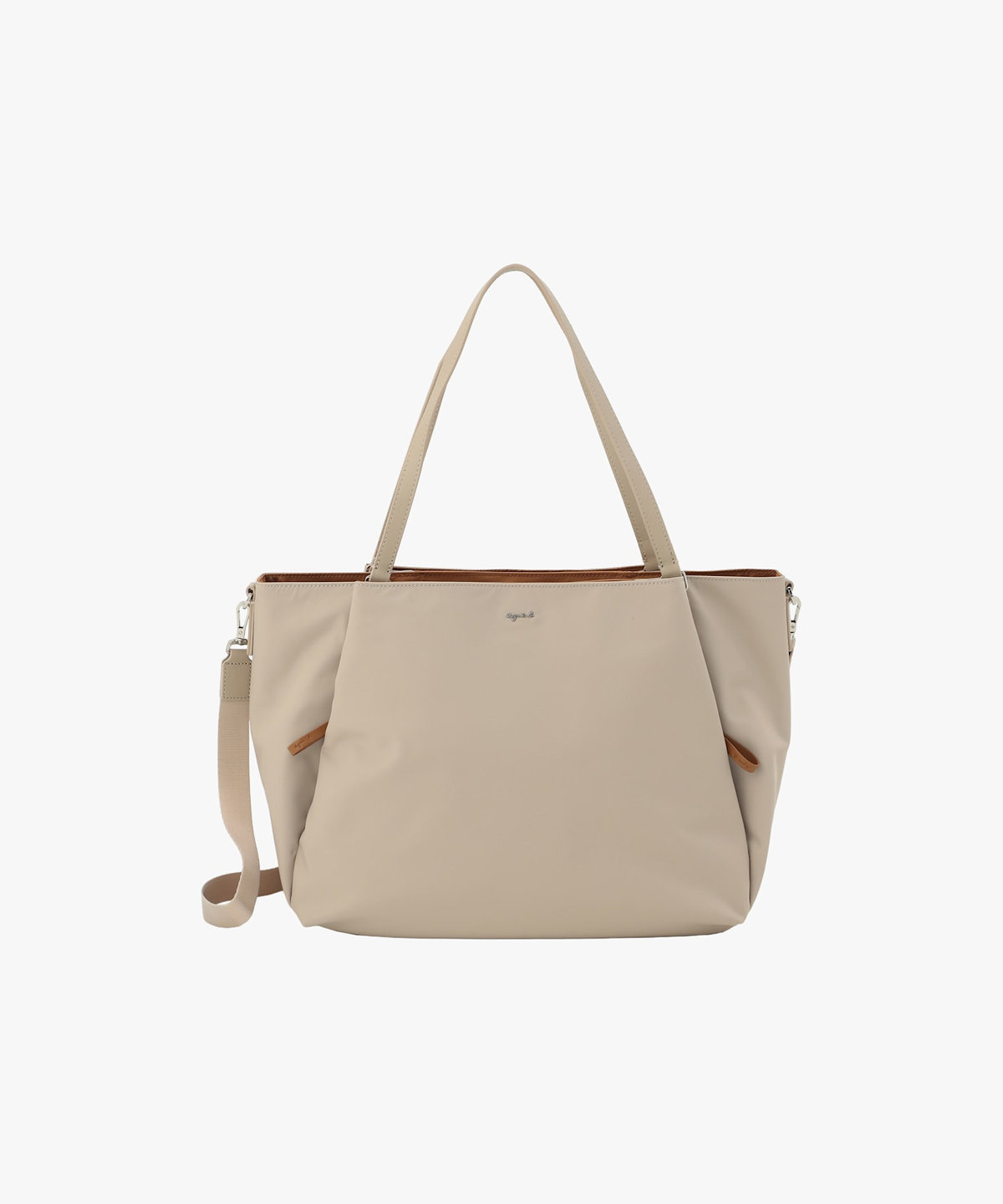 VOYAGE ウィメンズ バッグ＆ウォレット ナイロン ラージ トートバッグ "Origami" ABS07-04 ベージュ