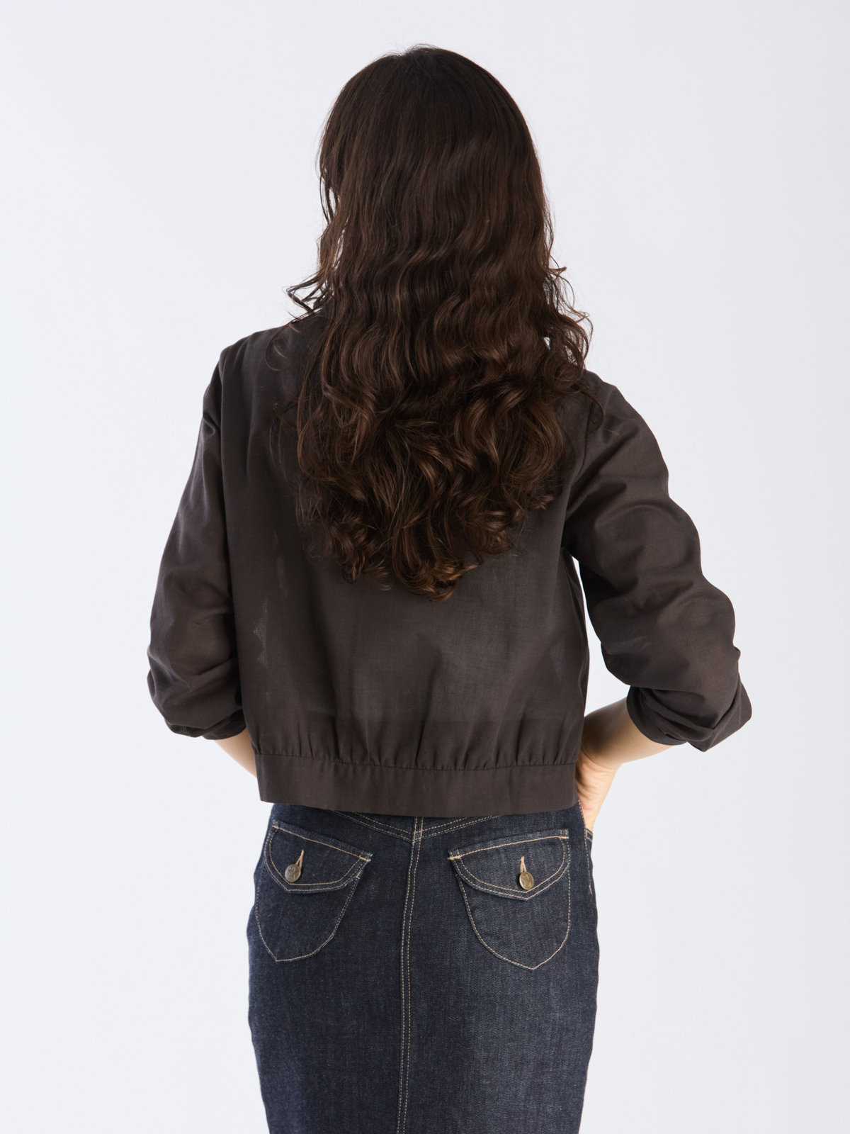 To b. by agnès b. 【Outlet】コットンボイル ブルゾン ブラック