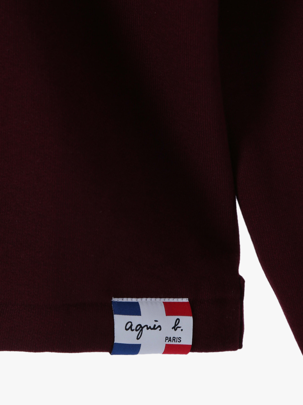 FEMME ウィメンズ オーガニックコットン メルトン 長袖 カーディガンプレッション ”Le Classique” ボルドー