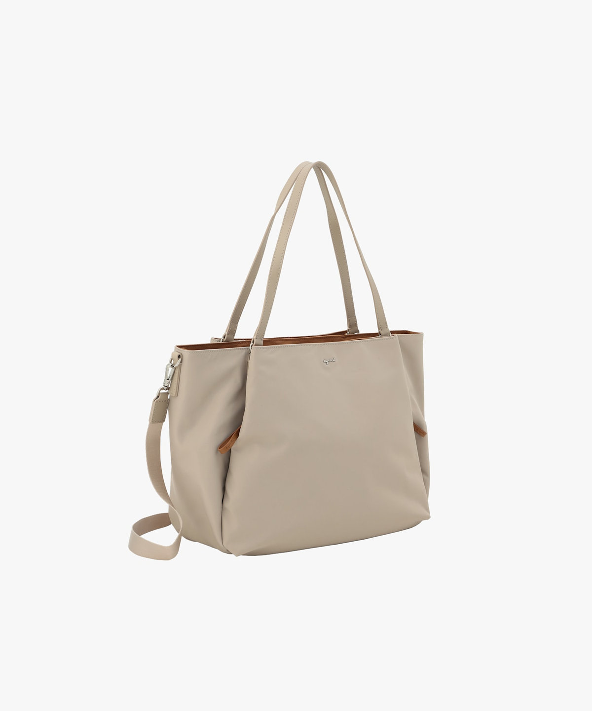 VOYAGE ウィメンズ バッグ＆ウォレット ナイロン ラージ トートバッグ "Origami" ABS07-04 ベージュ