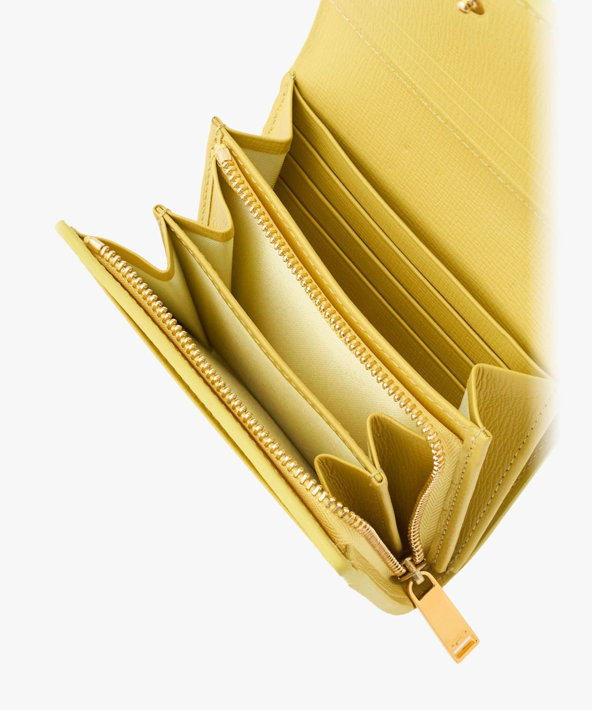 VOYAGE ウィメンズ バッグ＆ウォレット レザー 二つ折り ウォレット "City" ZAW07-01 イエロー