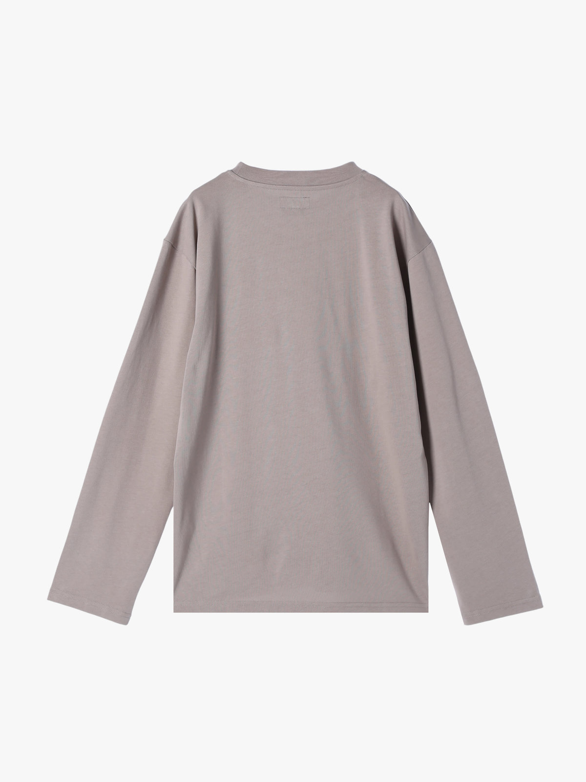 HOMME メンズ メンズ ロゴ プリント コットン 長袖 Tシャツ ”Christof” ベージュ