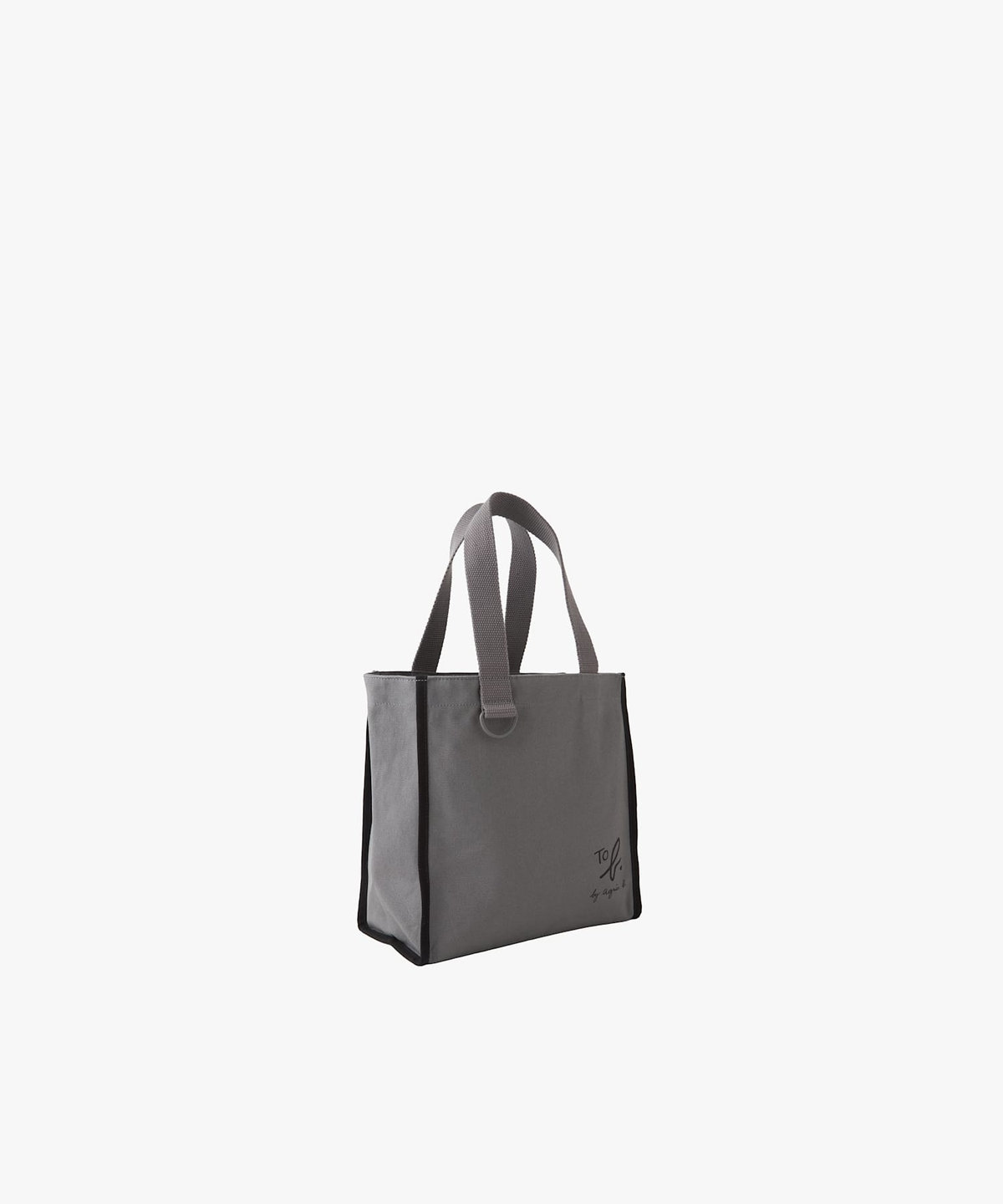 To b. by agnès b. To b. by agnes b.× green label relaxing コットン パイピング ミニトートバッグ グレー