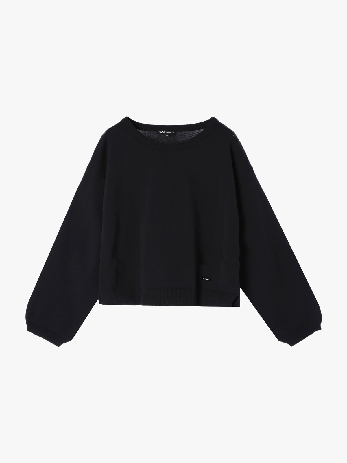 To b. by agnès b. 【Outlet】WS91 PULLOVER クルーネックニットプルオーバー ブラック