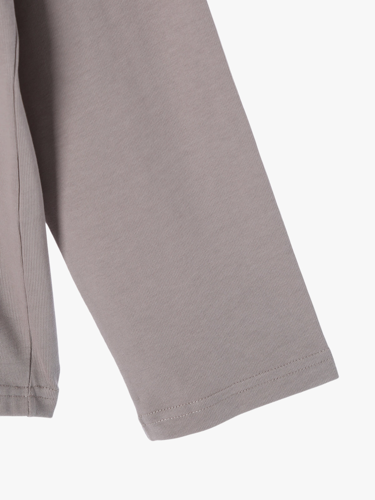 HOMME メンズ メンズ ロゴ プリント コットン 長袖 Tシャツ ”Christof” ベージュ