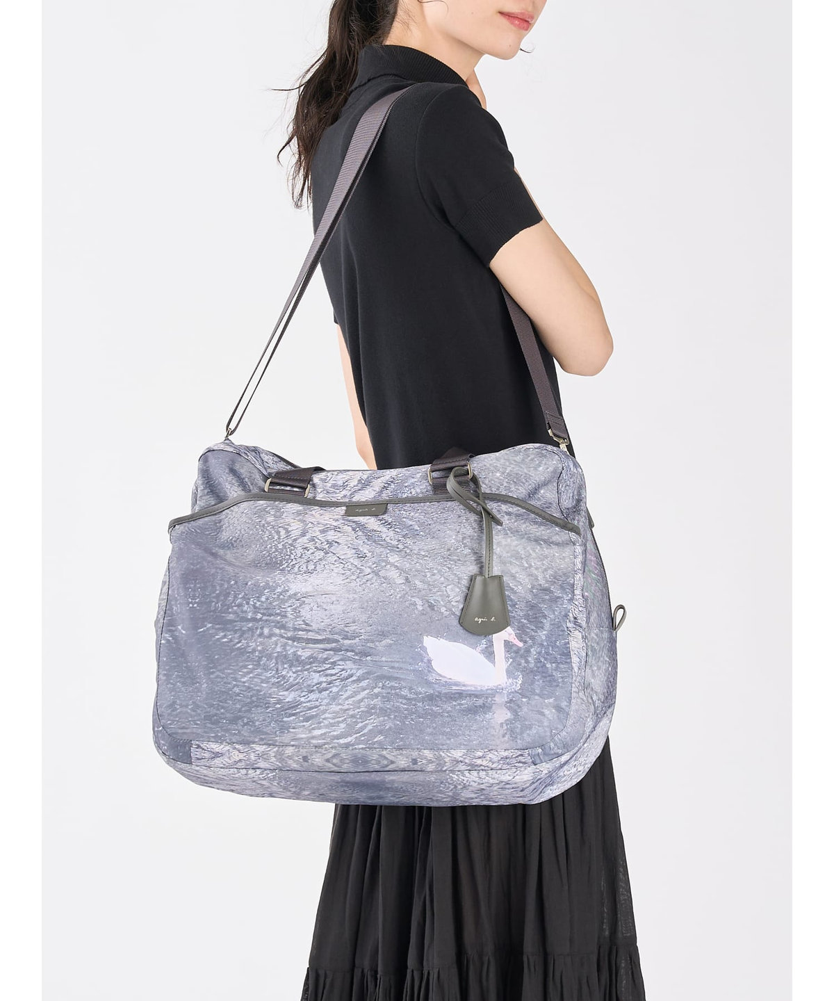 VOYAGE ウィメンズ バッグ＆ウォレット フォトプリント ナイロン 2way ラージ ボストンバッグ "My bag" RAT01R-01 グリーン
