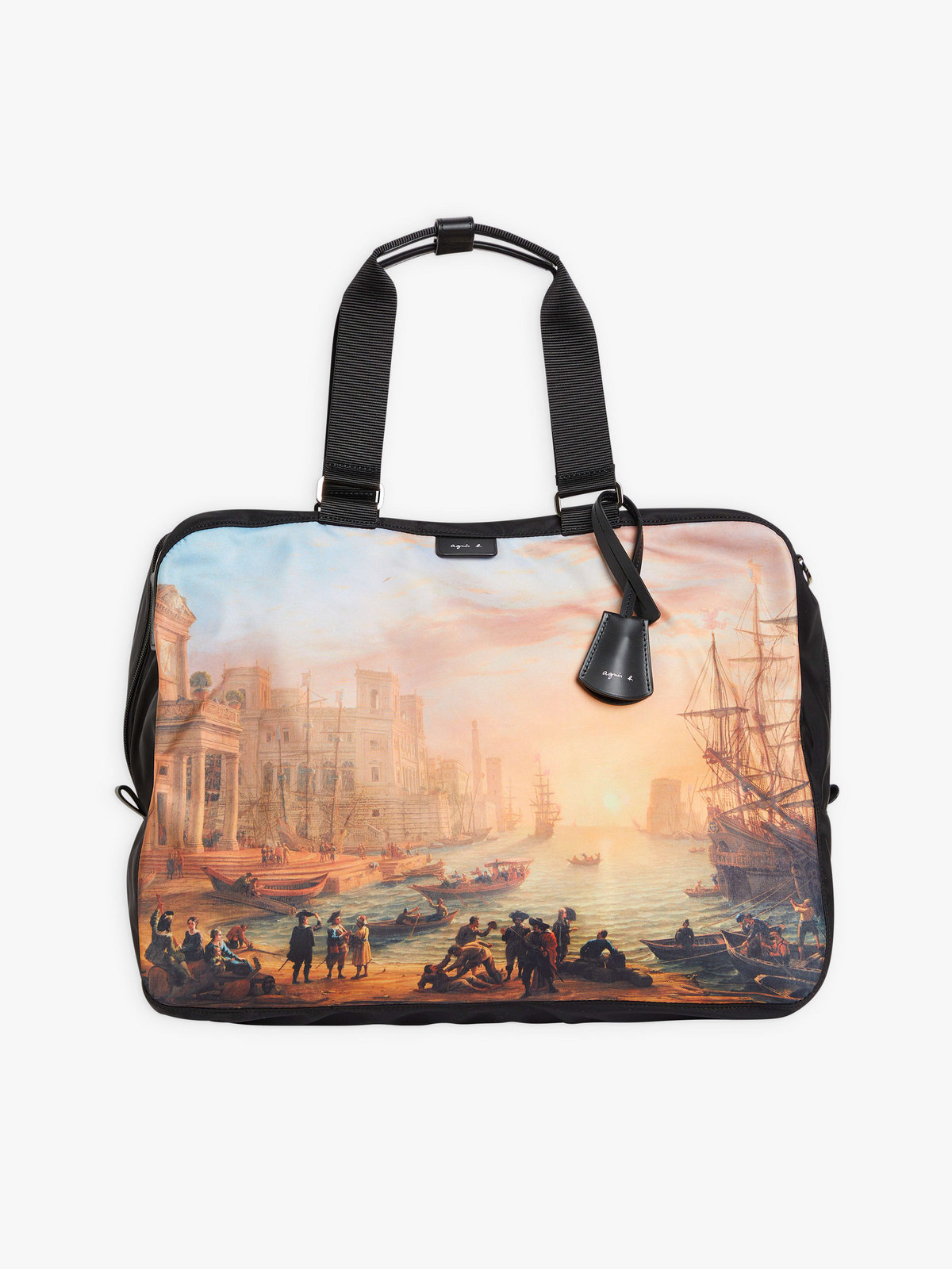 FEMME ウィメンズ agnes b. x Le Louvre フォトプリント ボストンバッグ ”Claude Gellee” マルチ