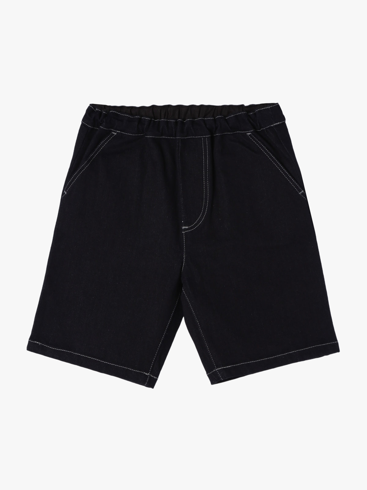 ENFANT ベビー ベビー デニムバミューダパンツ ネイビー