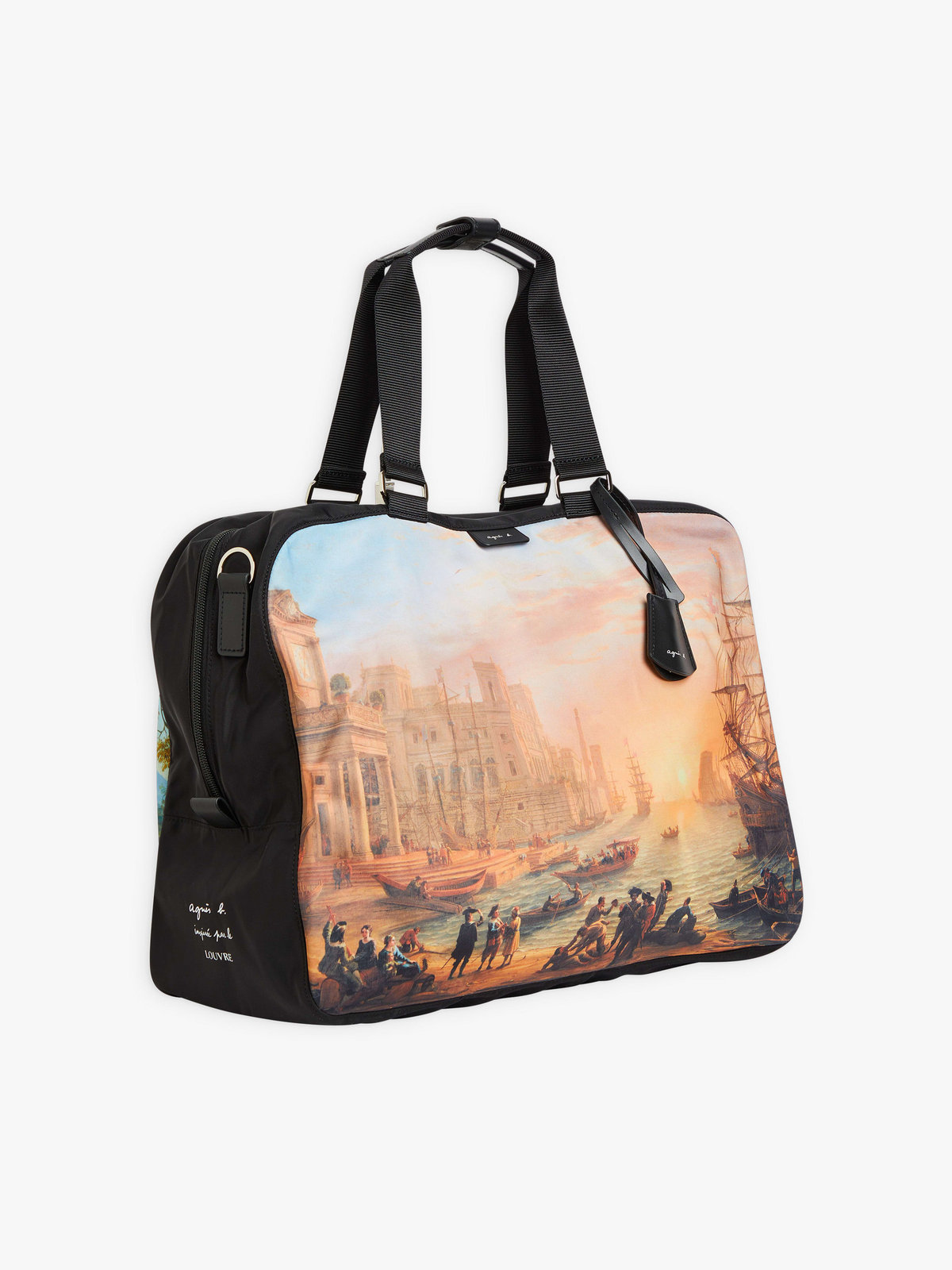 FEMME ウィメンズ agnes b. x Le Louvre フォトプリント ボストンバッグ ”Claude Gellee” マルチ