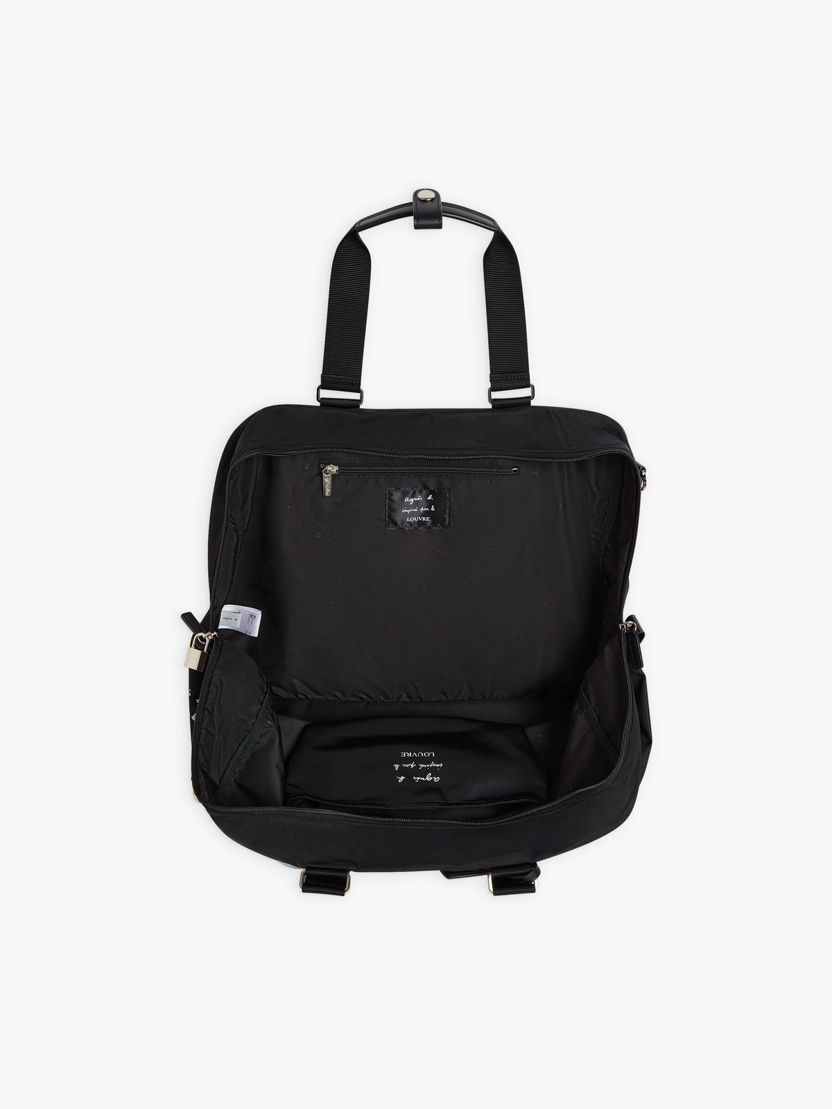 FEMME ウィメンズ agnes b. x Le Louvre フォトプリント ボストンバッグ ”Claude Gellee” マルチ