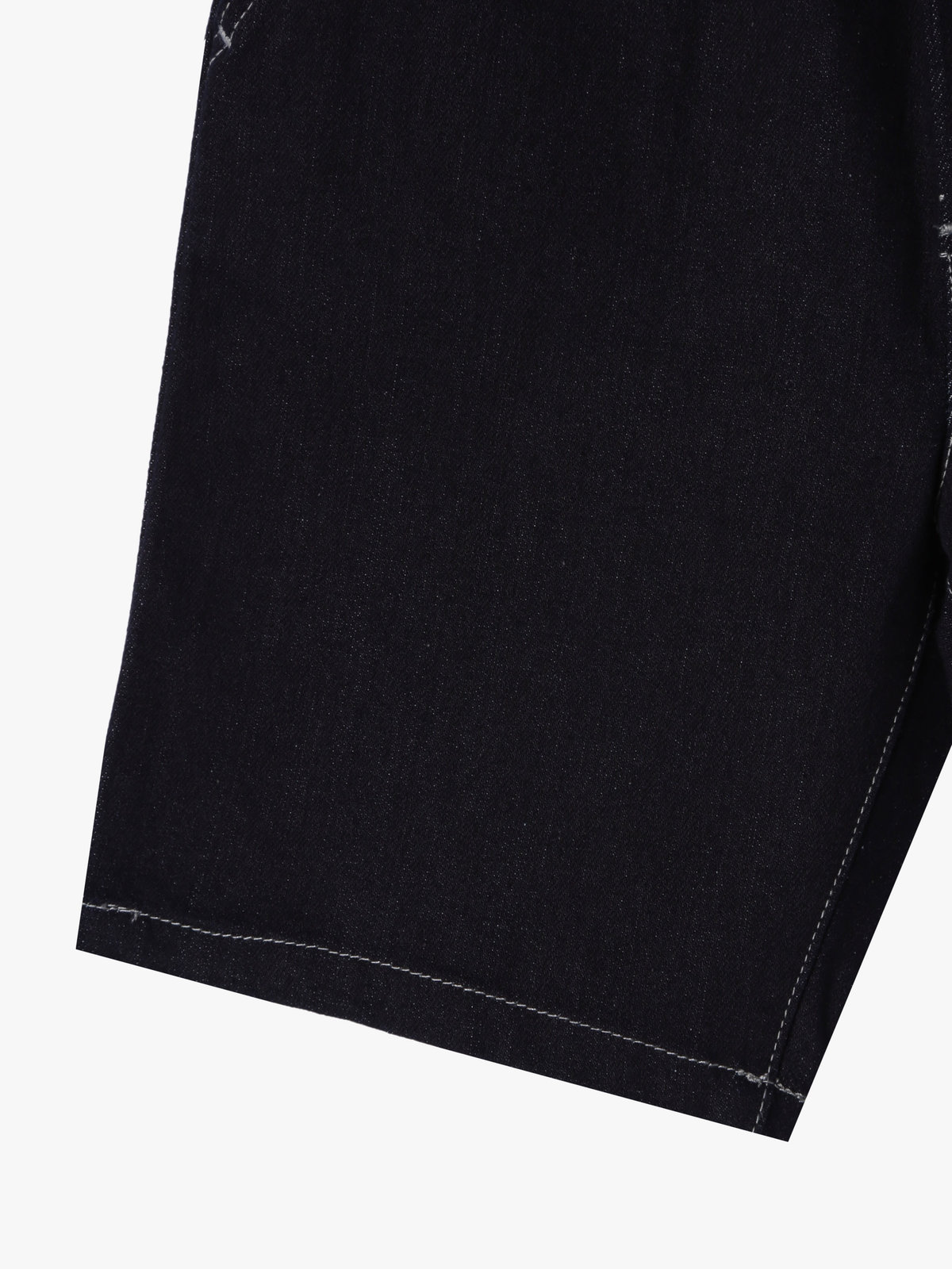 ENFANT ベビー ベビー デニムバミューダパンツ ネイビー