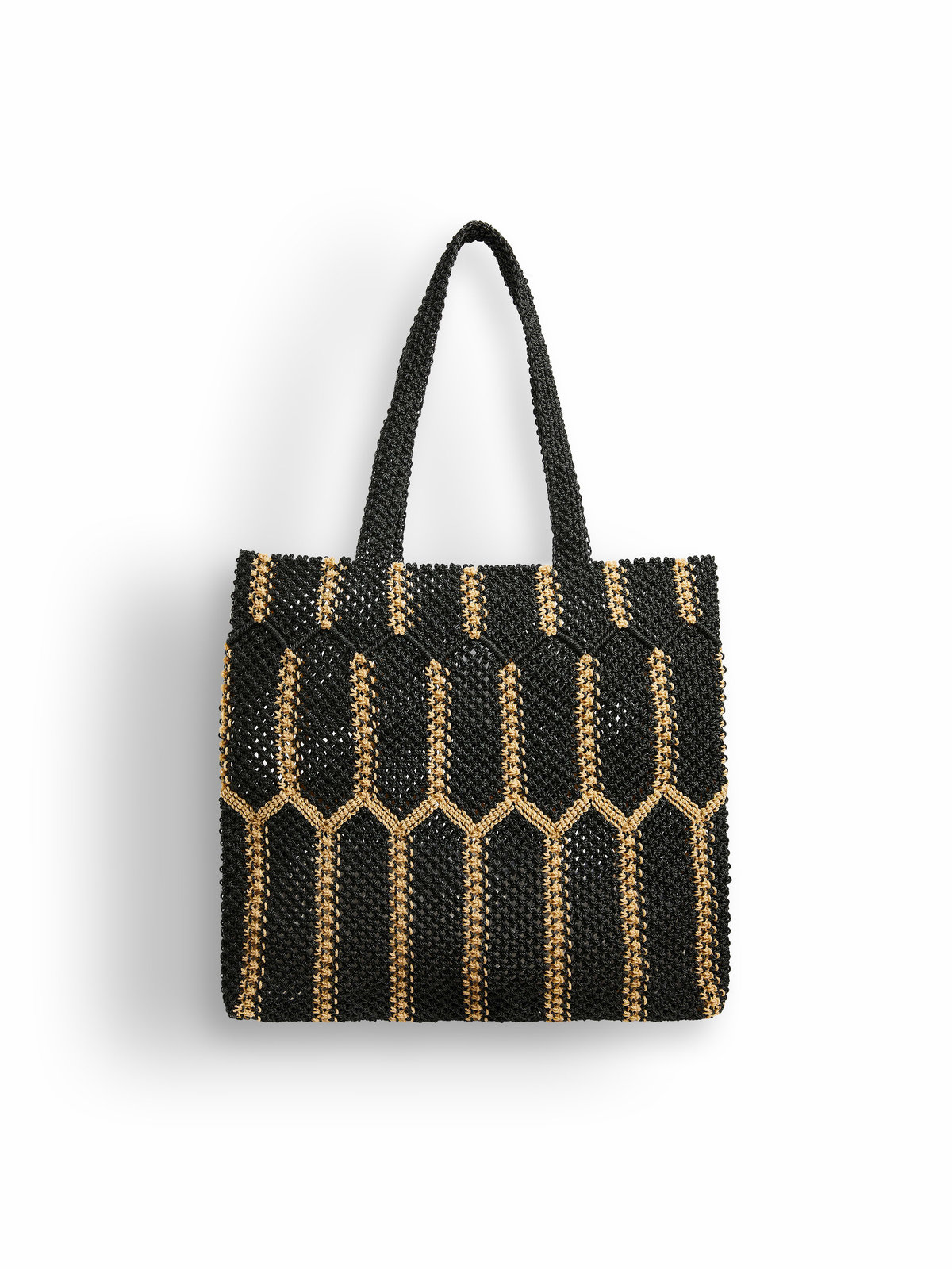 FEMME ウィメンズ 【Outlet】ナイロン ハンドメイド トートバッグ ”Denise” ブラック