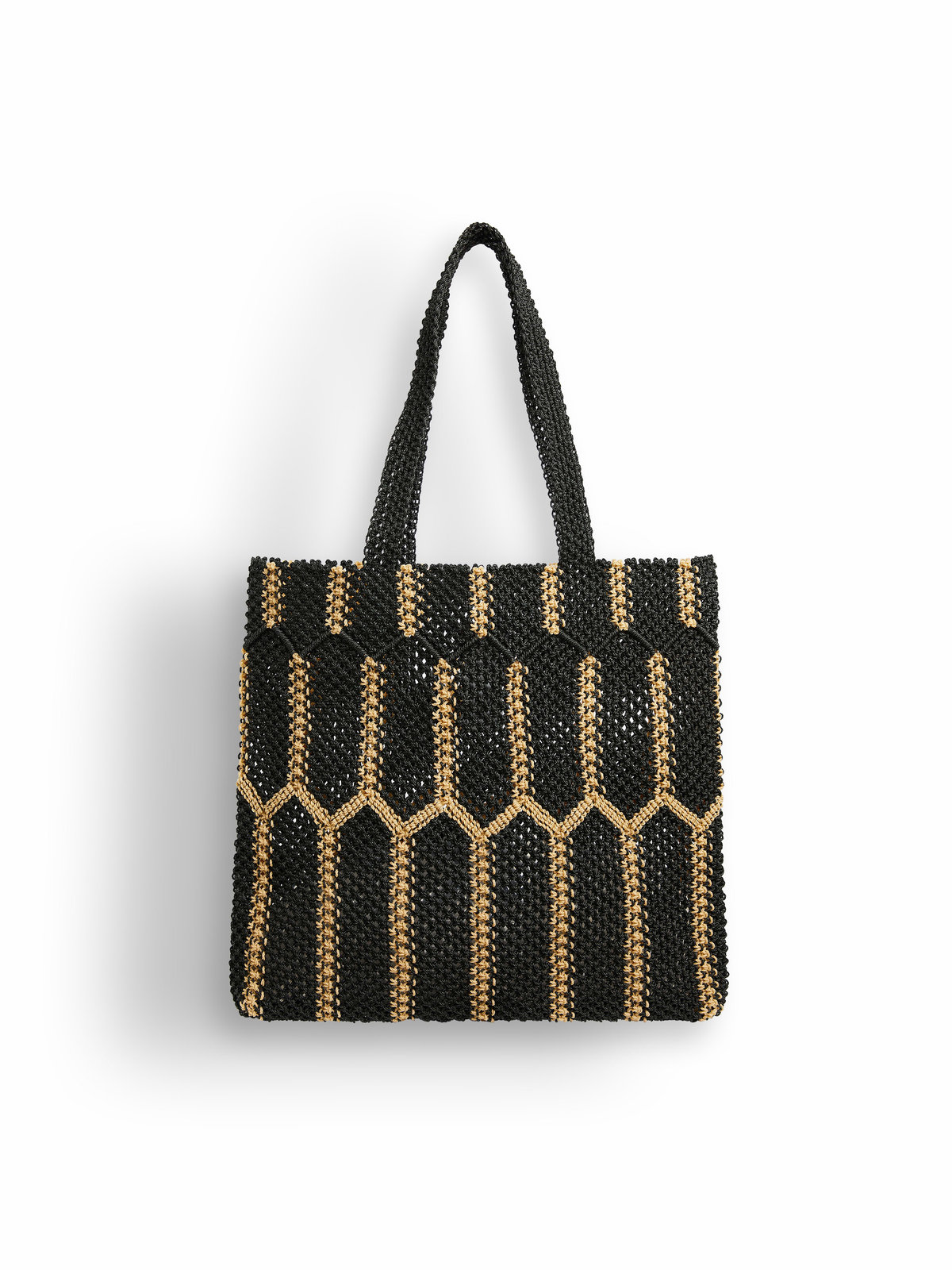 FEMME ウィメンズ 【Outlet】ナイロン ハンドメイド トートバッグ ”Denise” ブラック