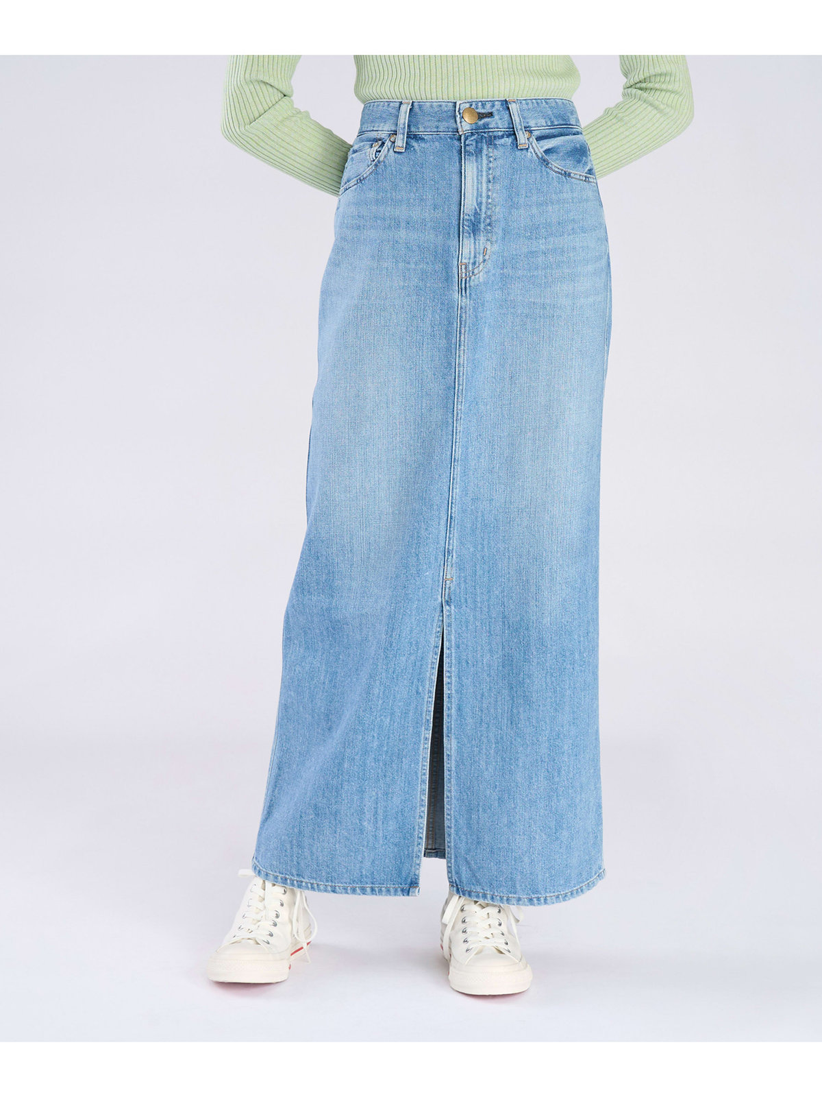 To b. by agnès b. To b. by agnes b. x RED CARD TOKYO Denim Long SK ロングデニムスカート ライトブルー