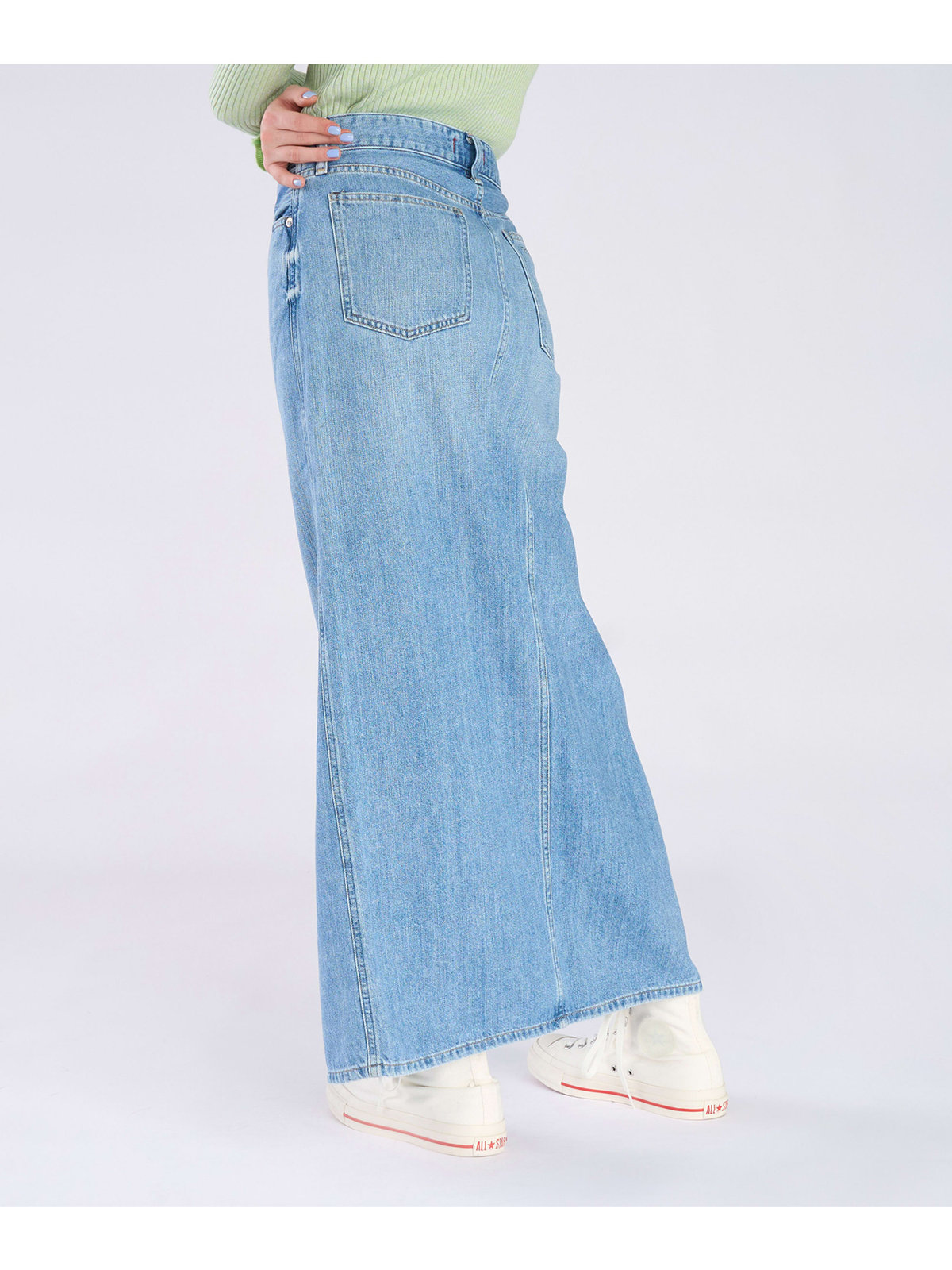 To b. by agnès b. To b. by agnes b. x RED CARD TOKYO Denim Long SK ロングデニムスカート ライトブルー