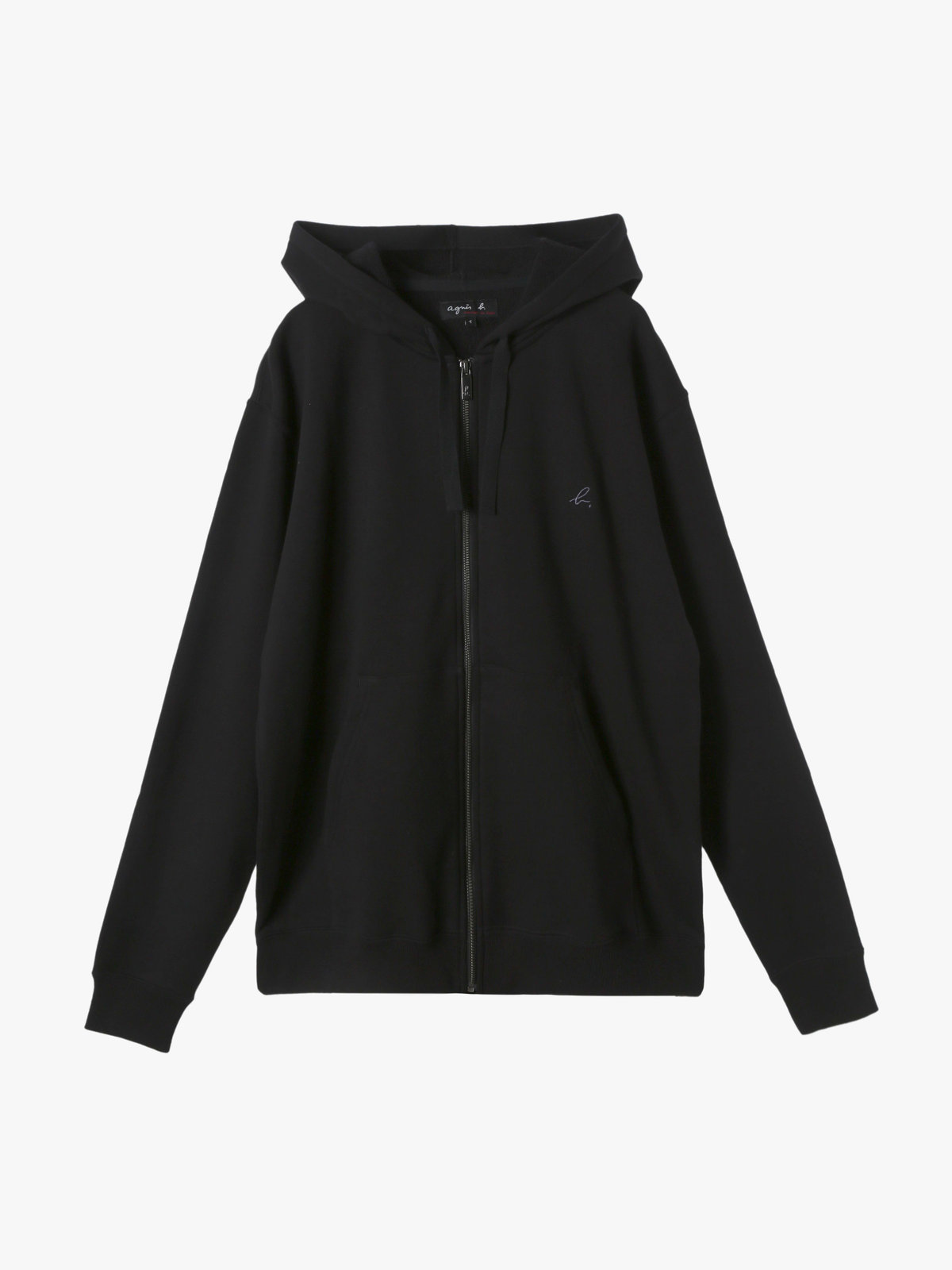 HOMME メンズ メンズ ”b.”ロゴ 刺繍 コットン スウェット フーディー ”Porto” ブラック