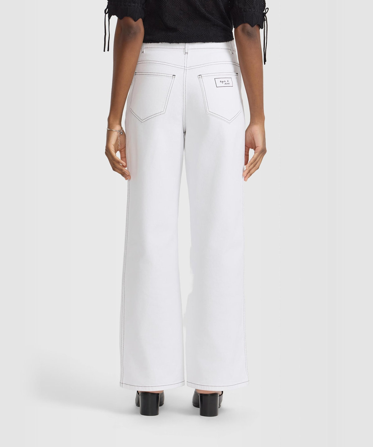 FEMME ウィメンズ デニム ワイド パンツ "#3 Large" ホワイト