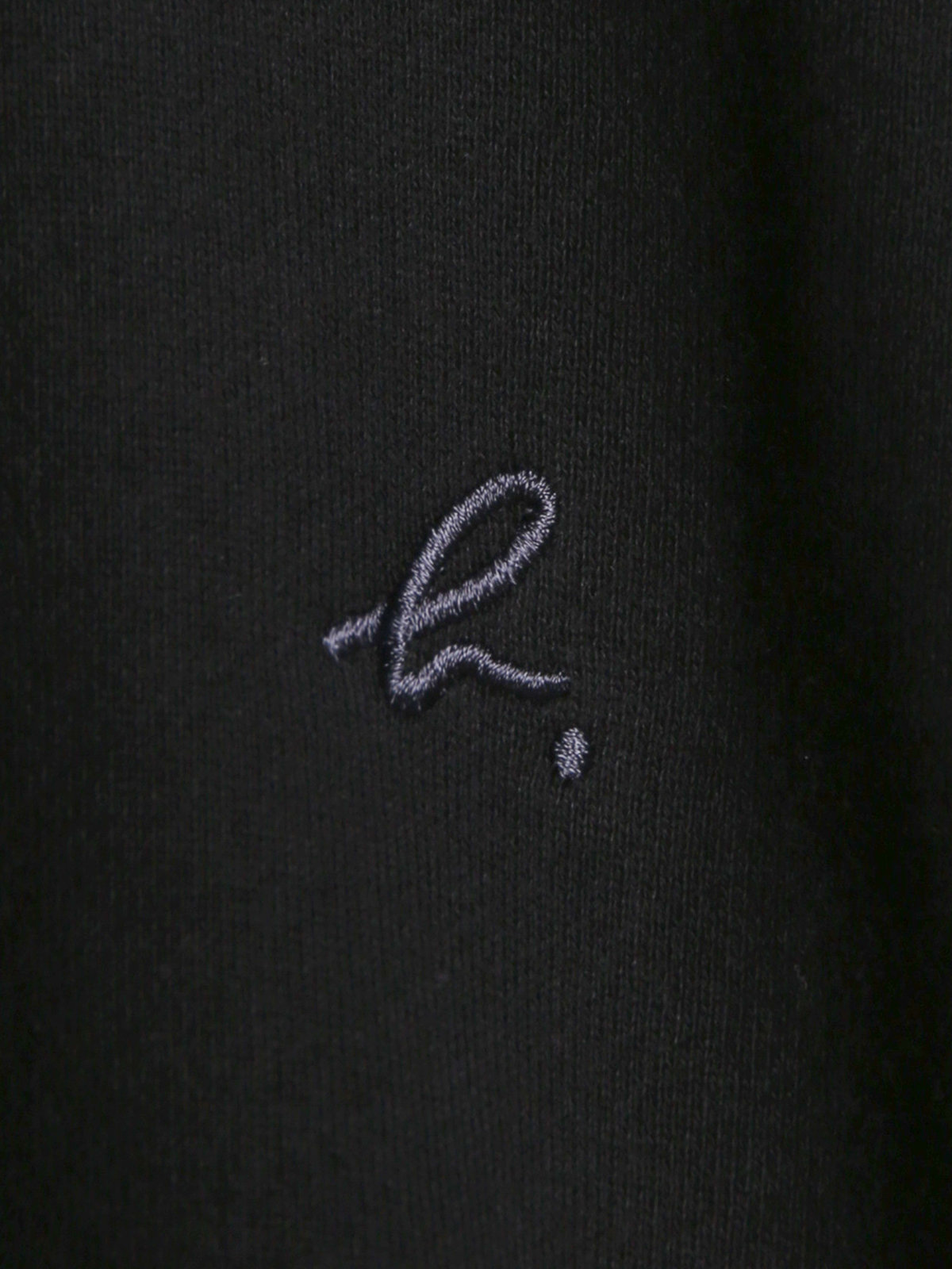 HOMME メンズ メンズ ”b.”ロゴ 刺繍 コットン スウェット フーディー ”Porto” ブラック