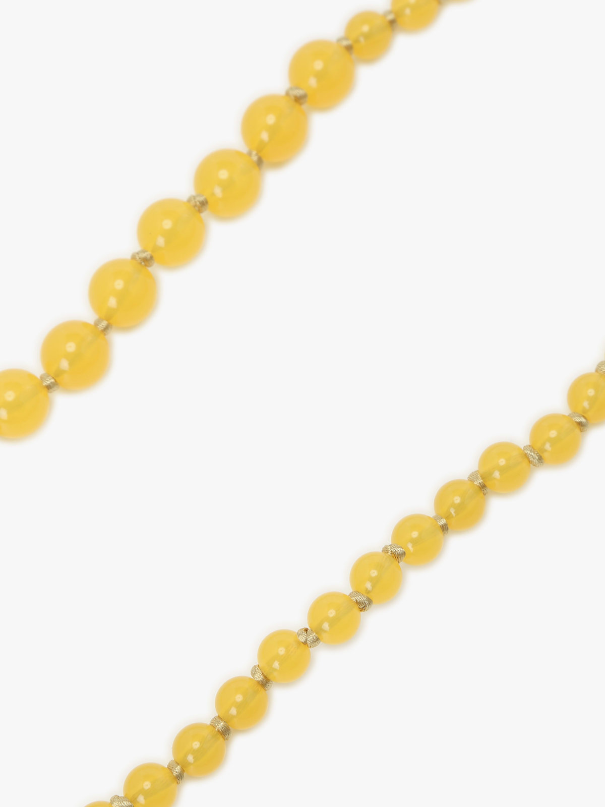 To b. by agnès b. 【Outlet】ビーズ モバイル ショルダーストラップ イエロー