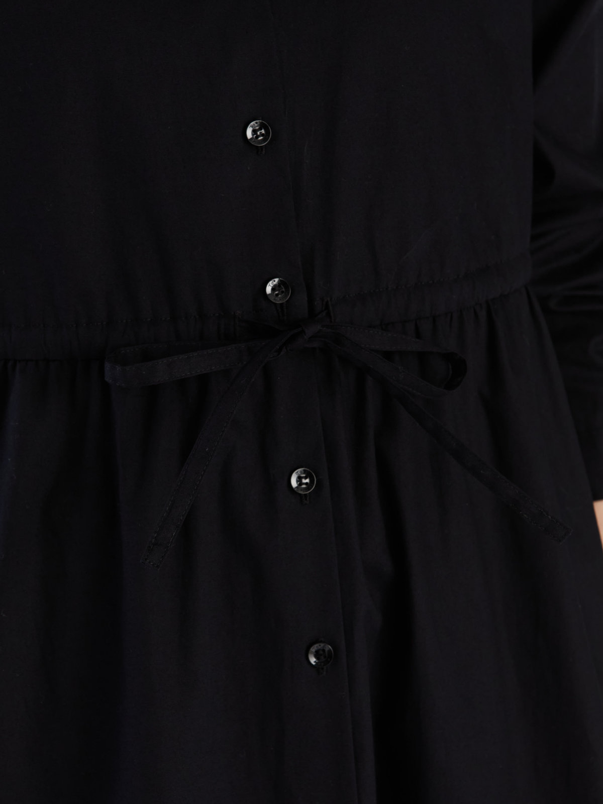 To b. by agnès b. 【Outlet】ロングスリーブシャツドレス ブラック