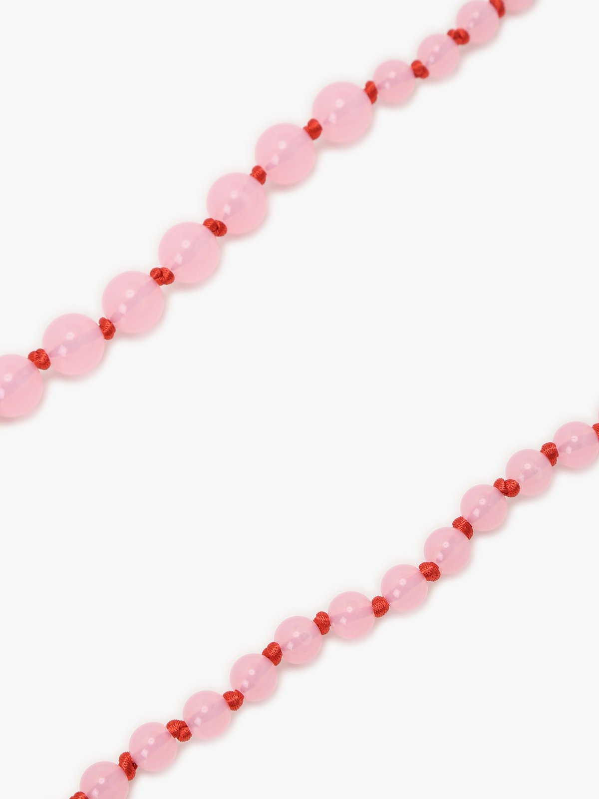 To b. by agnès b. 【Outlet】ビーズ モバイル ショルダーストラップ ピンク