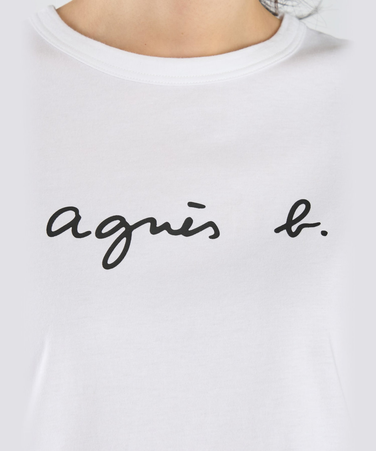 FEMME ウィメンズ ロゴプリント コットン 半袖Tシャツ "Brando" ホワイト