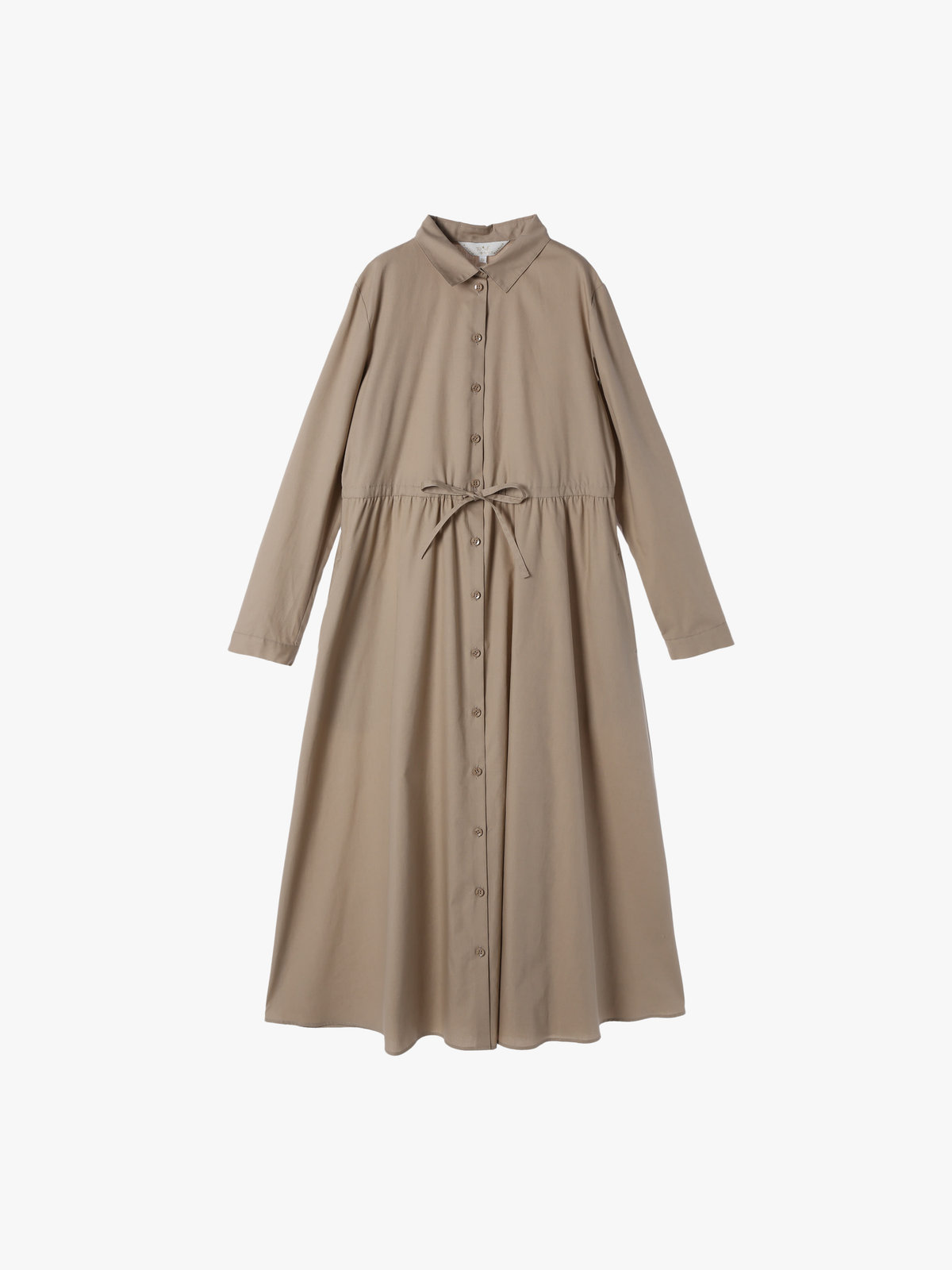 To b. by agnès b. 【Outlet】ロングスリーブシャツドレス オフホワイト