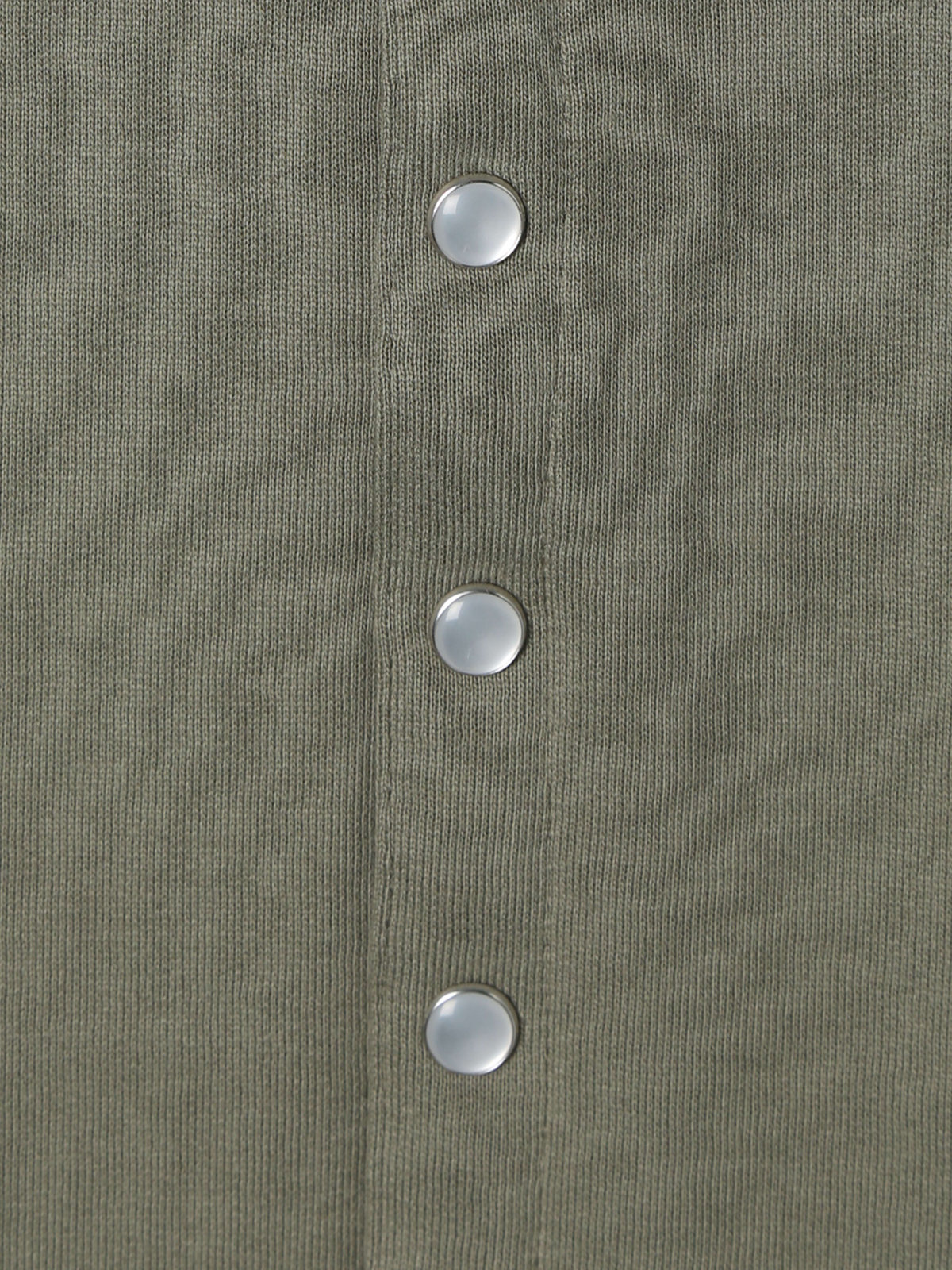 HOMME メンズ メンズ オーガニックコットン メルトン 長袖 カーディガンプレッション ”Nacre”  [Made in France] グリーン系その他