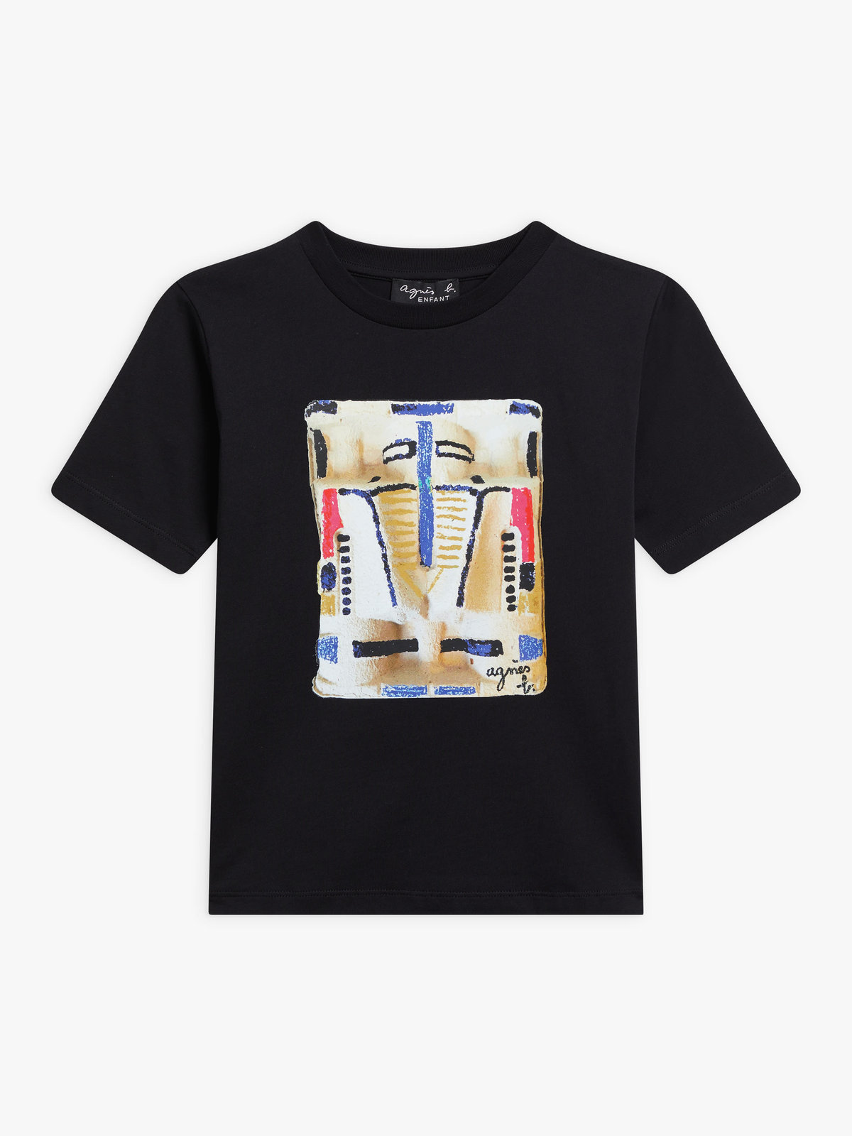 ENFANT ガールズ SEG7 E TS キッズ Tシャツ ブラック