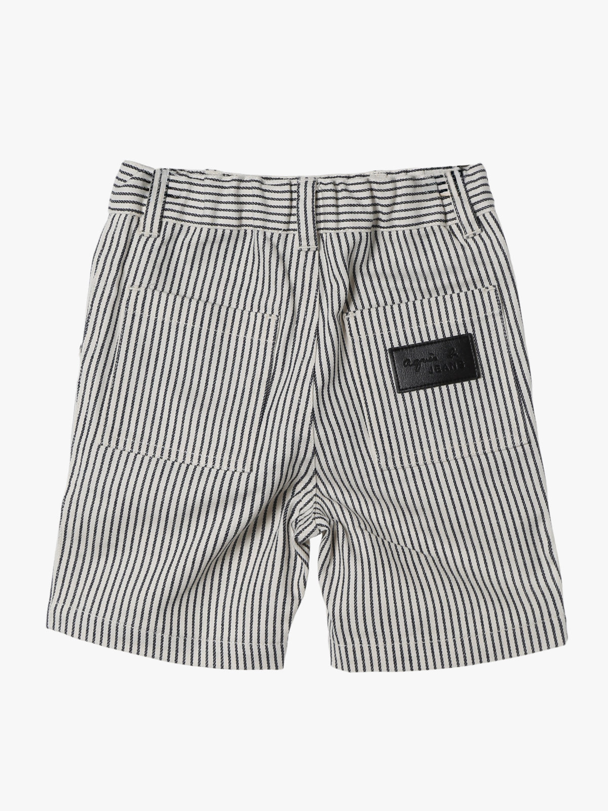 ENFANT ベビー ベビー ストライプ コットン ハーフ パンツ "Poches" ネイビー