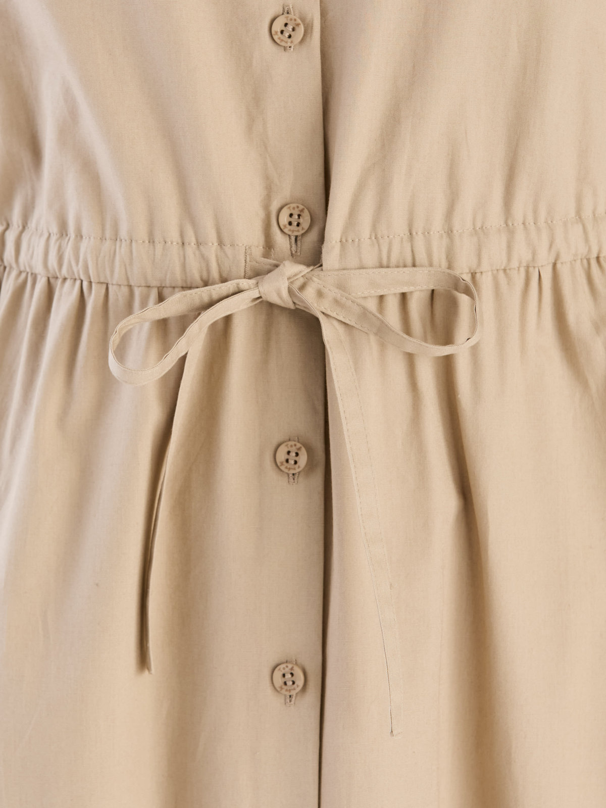 To b. by agnès b. 【Outlet】ロングスリーブシャツドレス オフホワイト