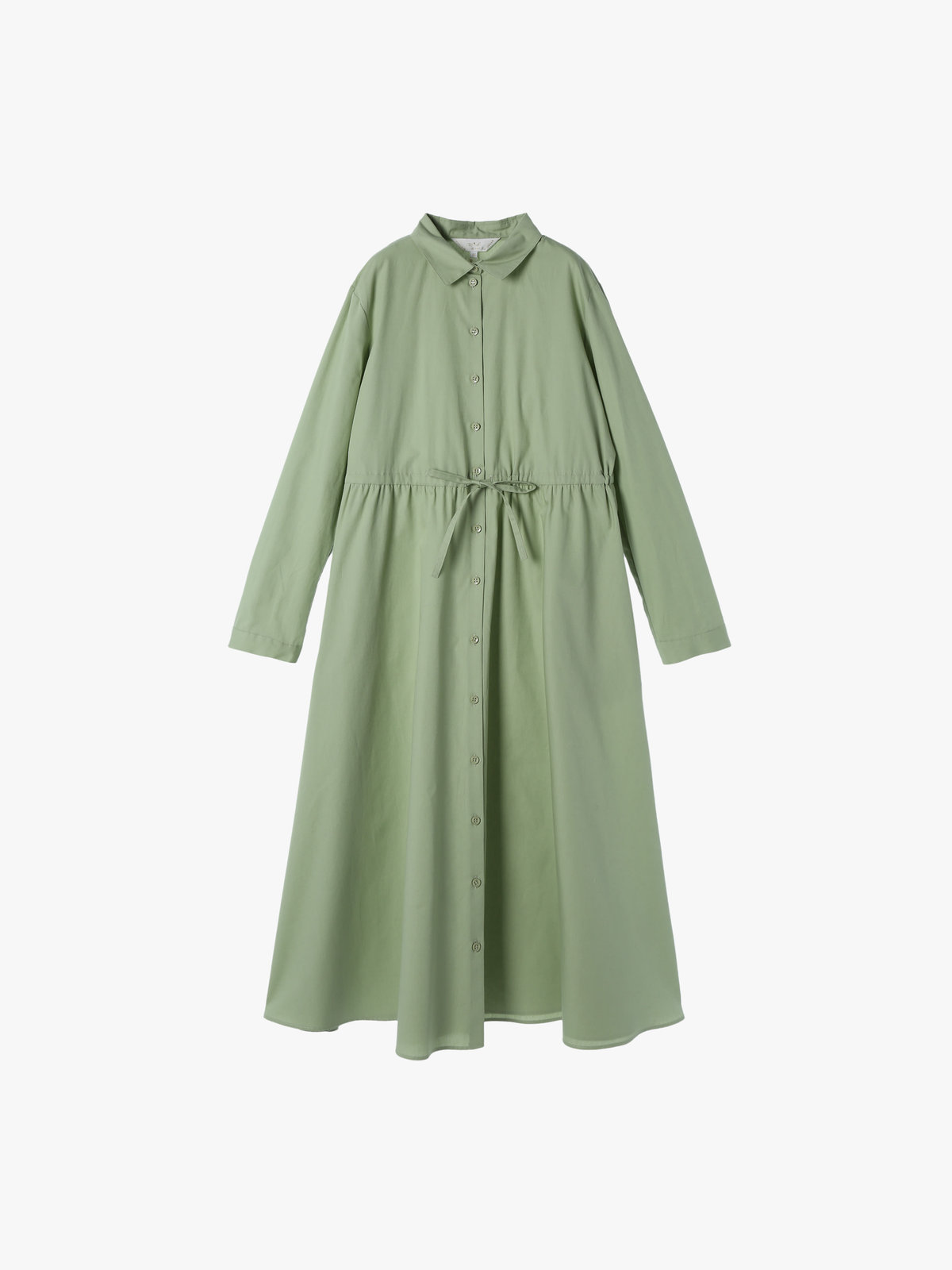 To b. by agnès b. 【Outlet】ロングスリーブシャツドレス グリーン系その他