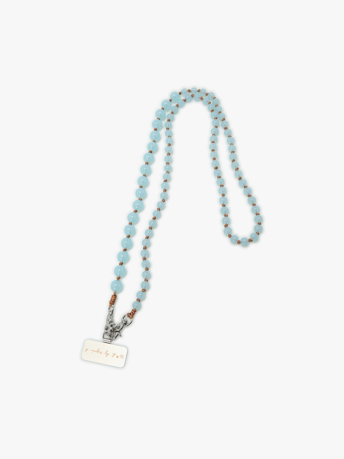 To b. by agnès b. 【Outlet】ビーズ モバイル ショルダーストラップ ブルー